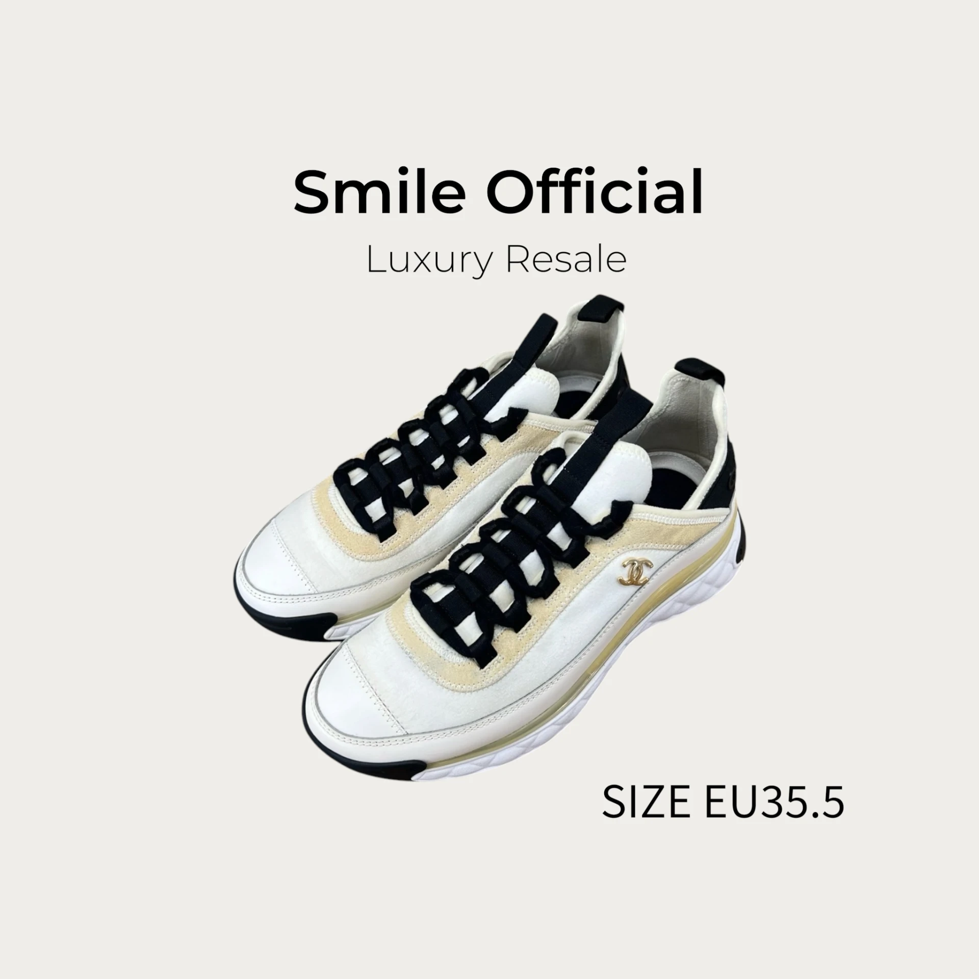 [SMILE]香奈兒chanel 黑白休閒運動鞋