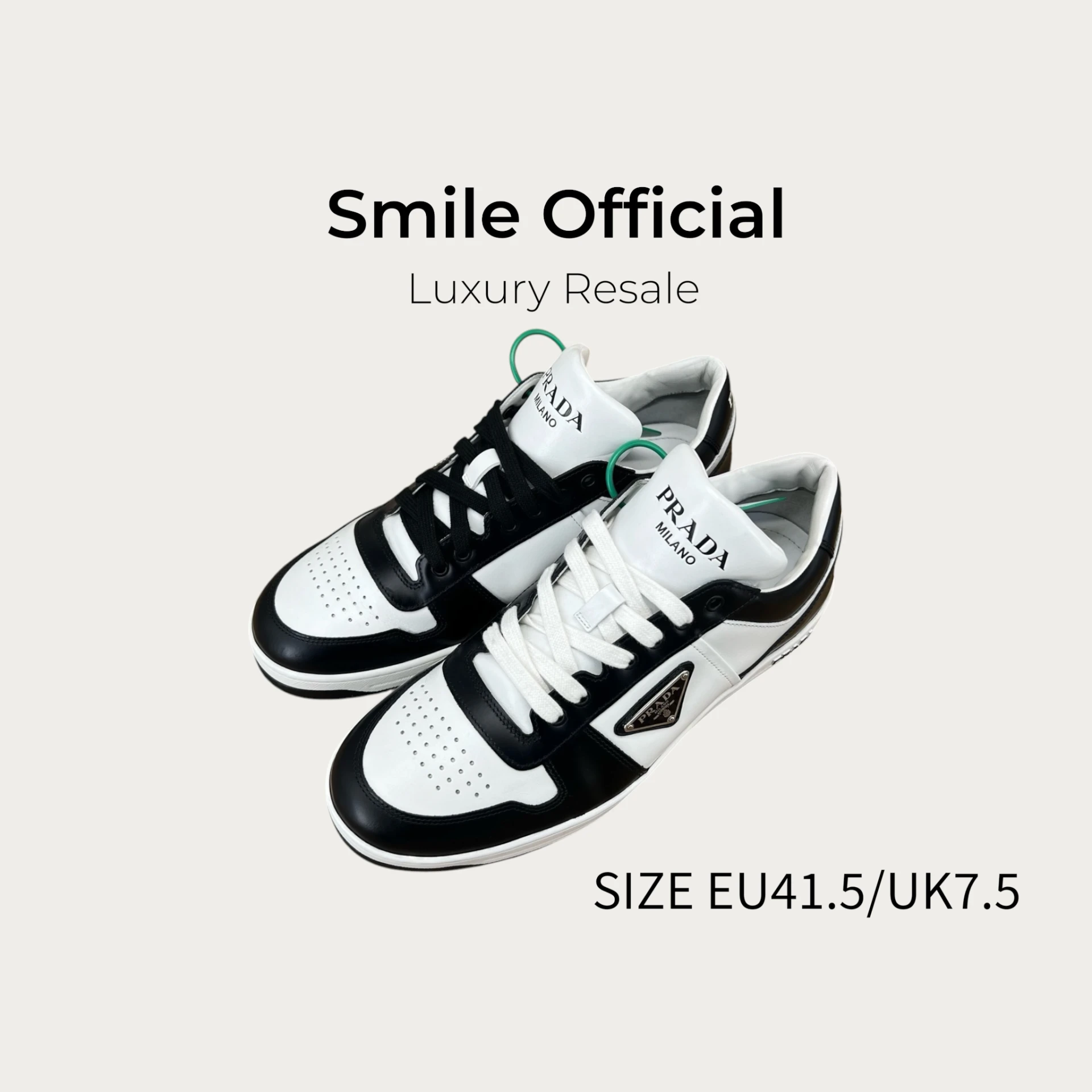 [SMILE]prada Downtown 黑白 熊貓板鞋
