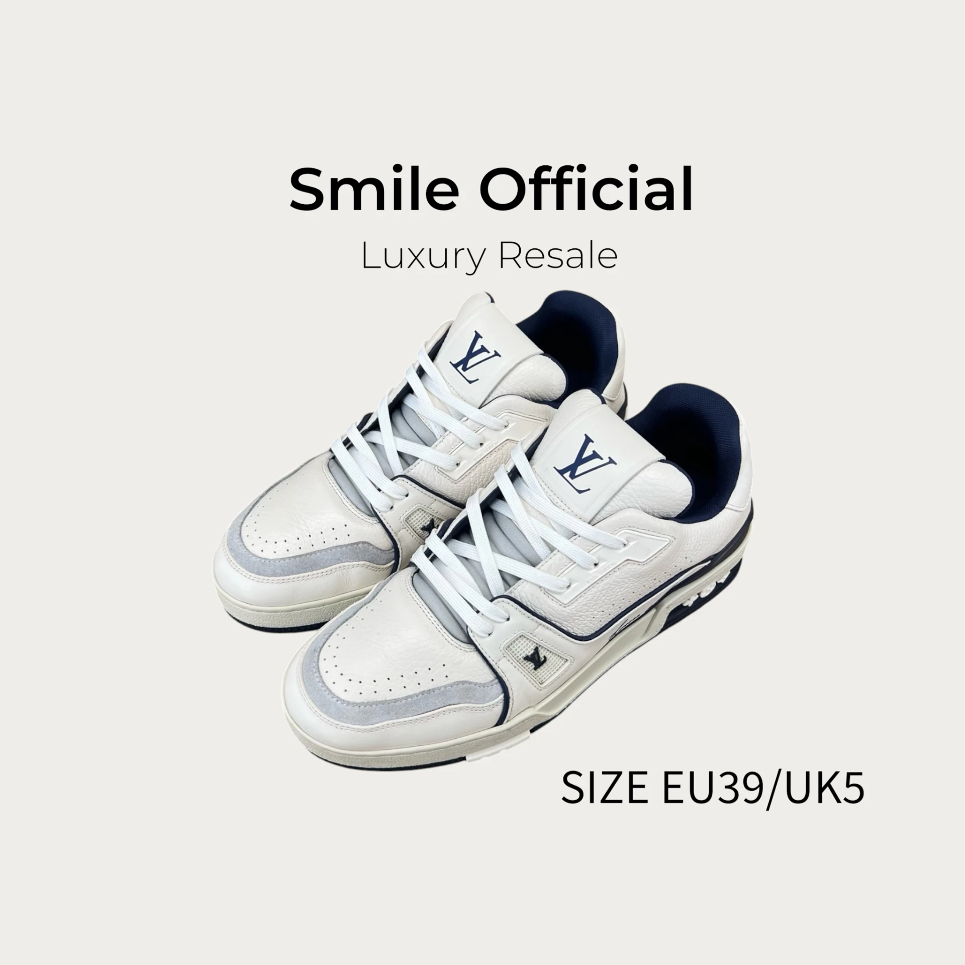 [SMILE]Louis Vuitton lv trainer 白藍