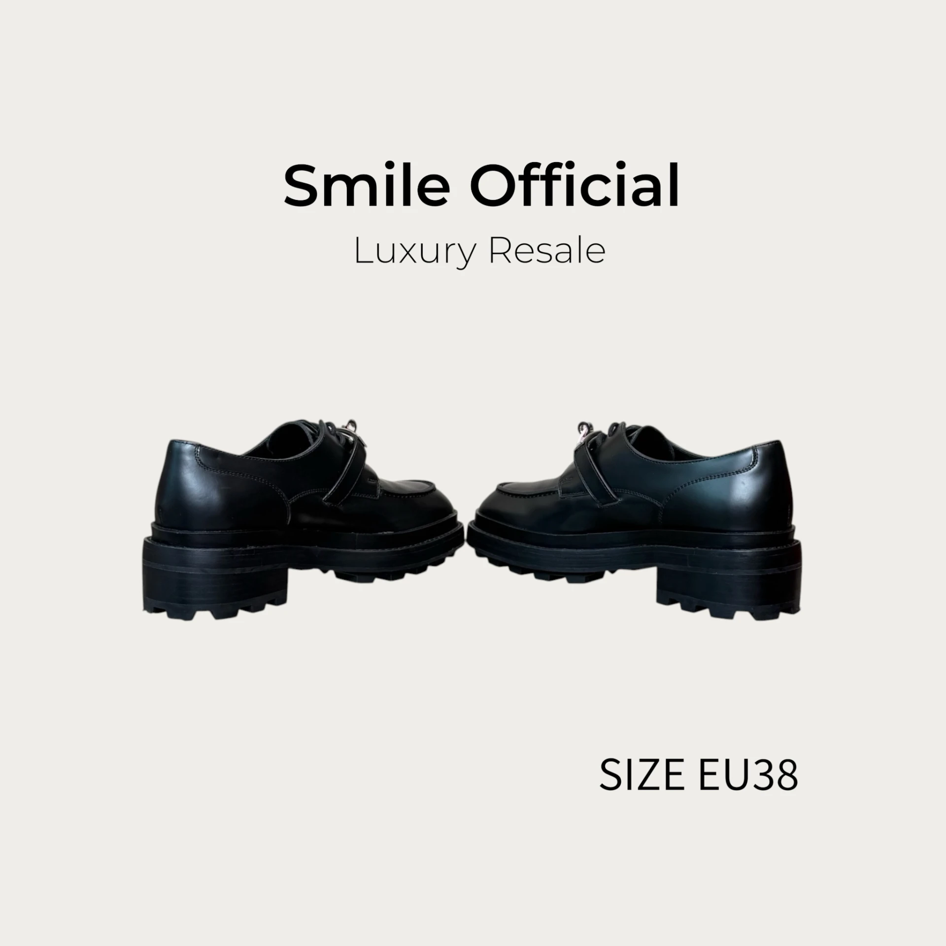 [SMILE] Hermes 愛馬仕 黑色kelly扣樂福鞋