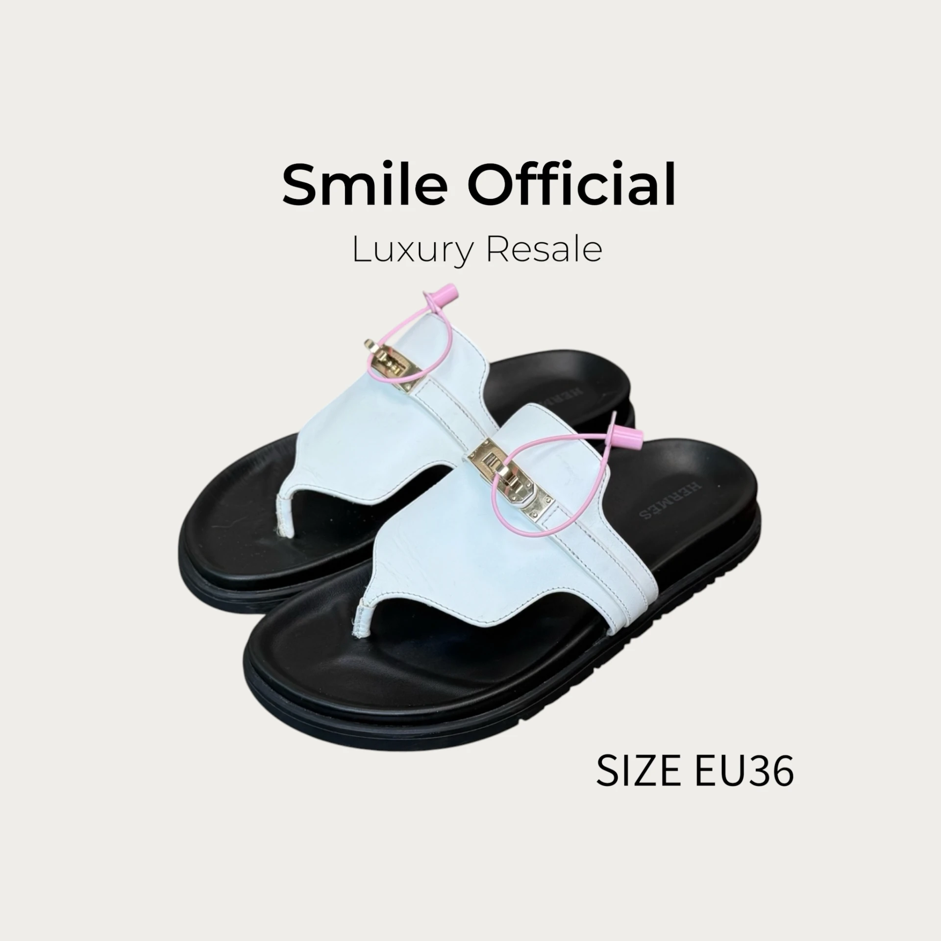 [SMILE] 愛馬仕Hermes Empire Kelly金扣涼鞋
