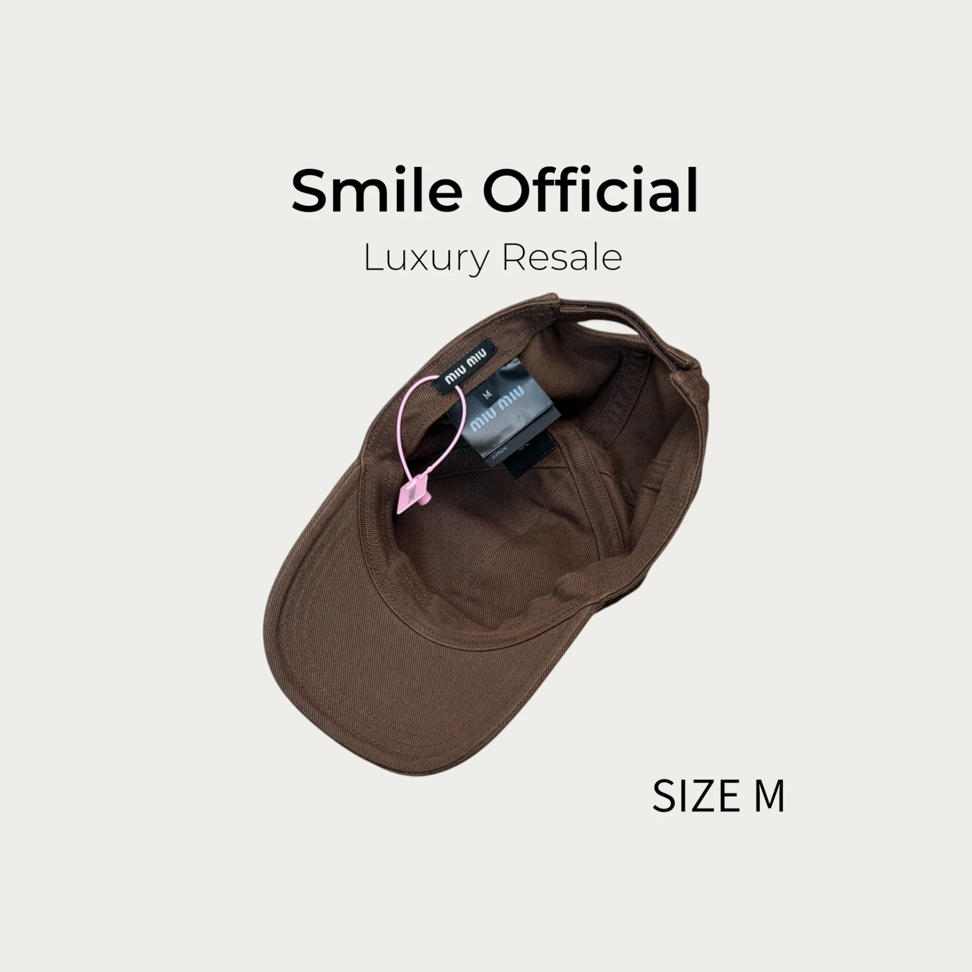 [SMILE] MIU MIU 咖啡色鴨舌帽
