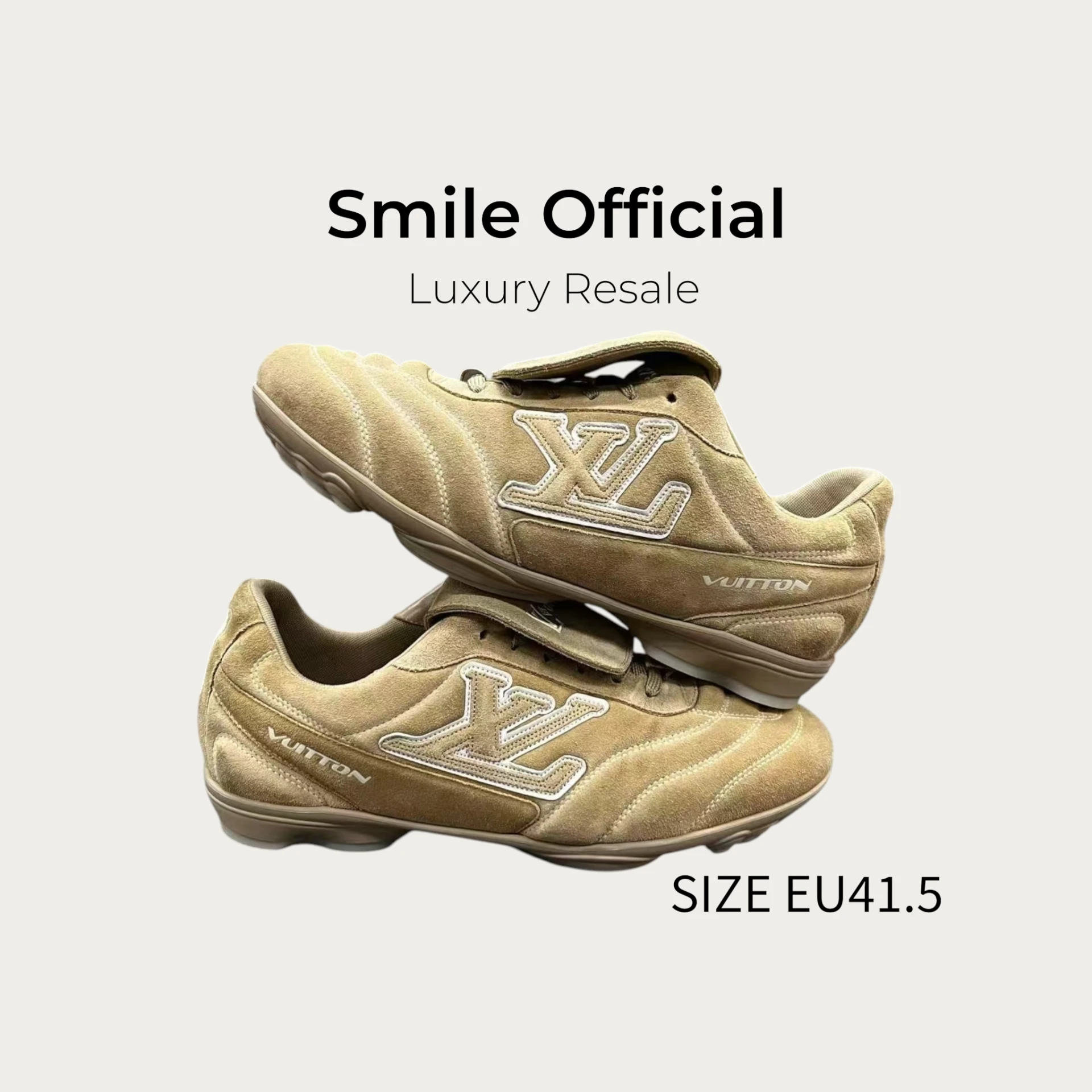 [SMILE] Louis Vuitton LV Footprint Soccer 足球鞋 25新款 褐色
