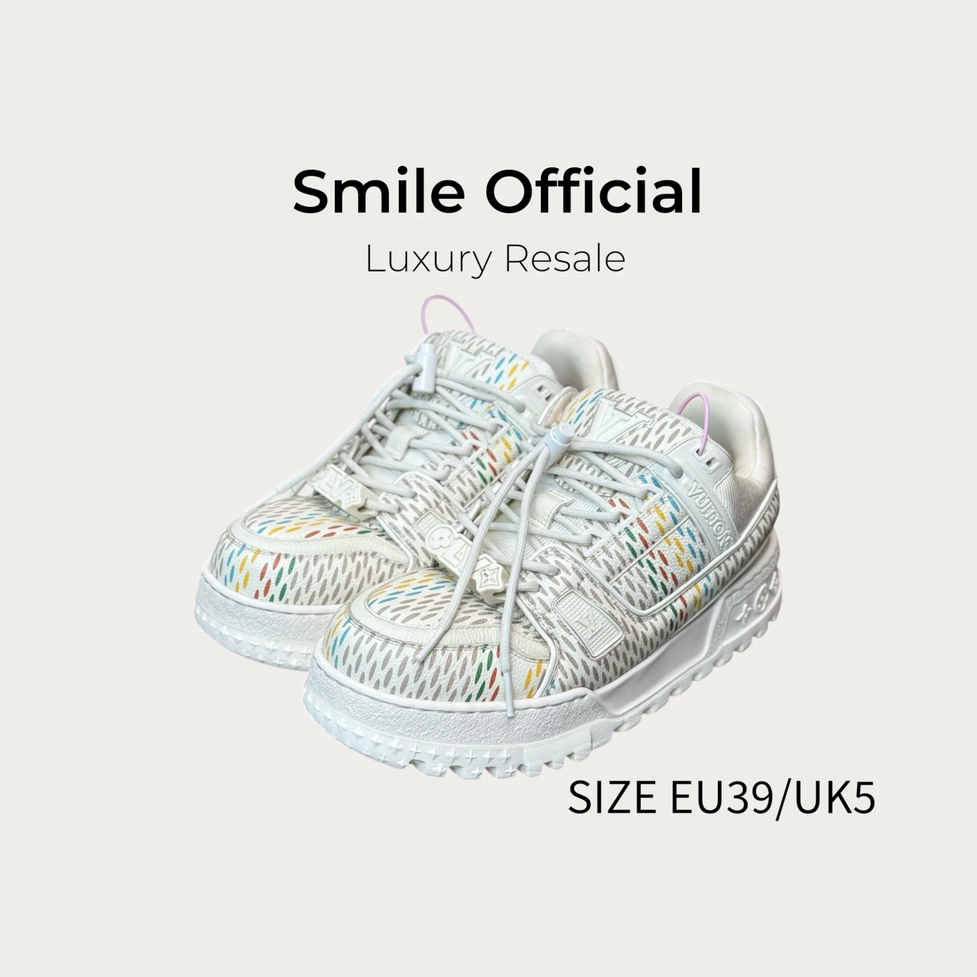 [SMILE] Louis Vuitton LV Trainer maxi 彩虹胖丁