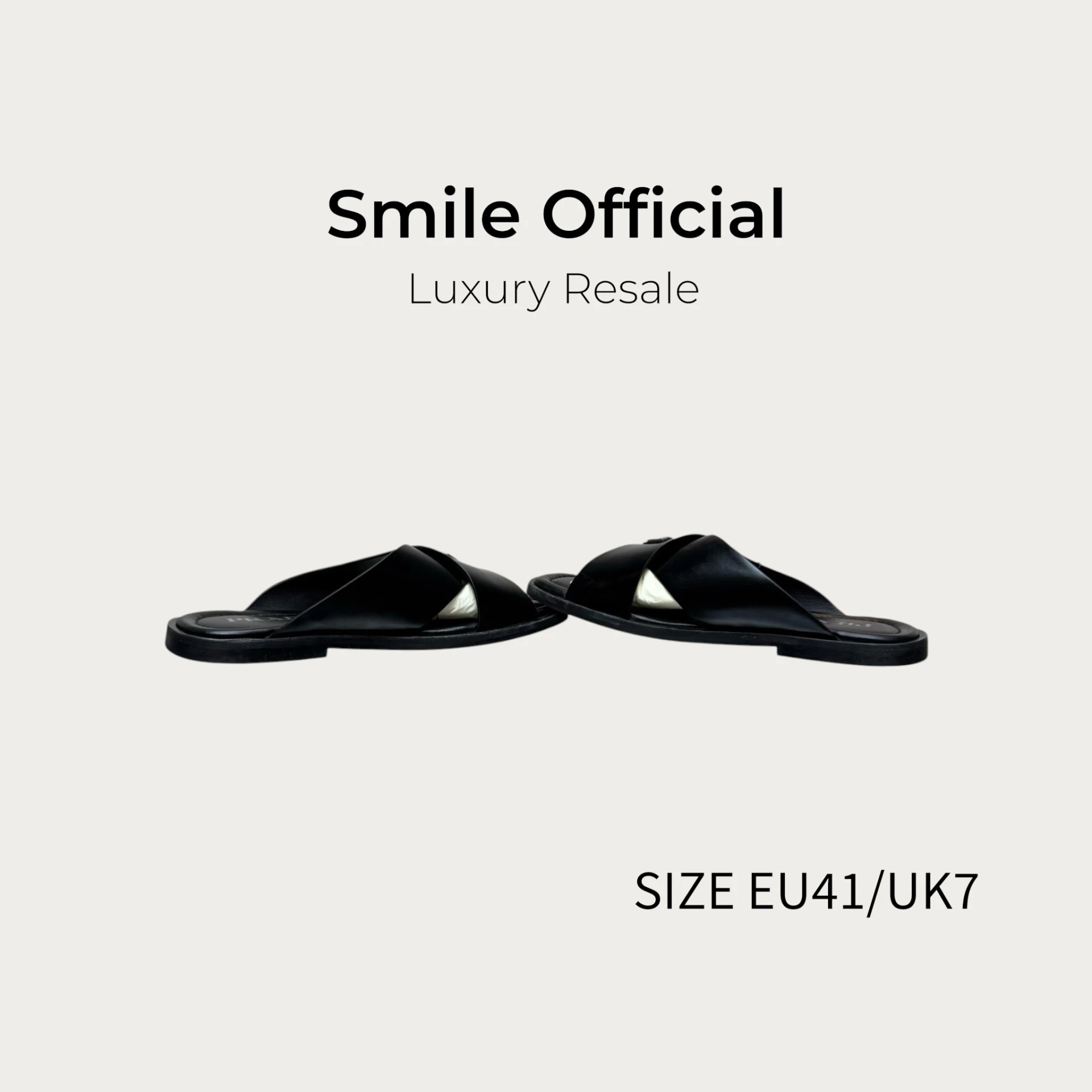 [SMILE] PRADA 三角標一字拖鞋