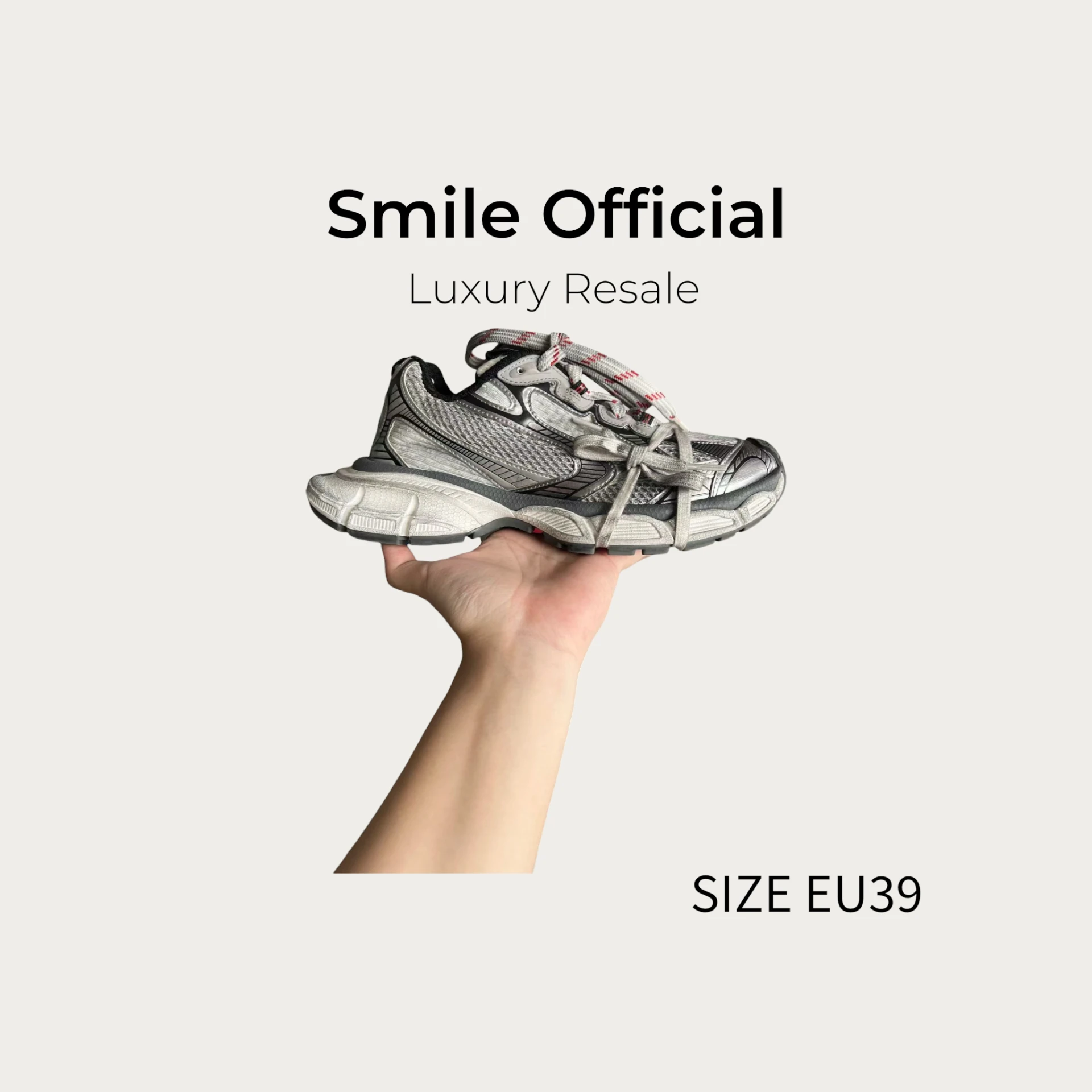 [SMILE] BALENCIAGA 巴黎世家 3xl 灰紅