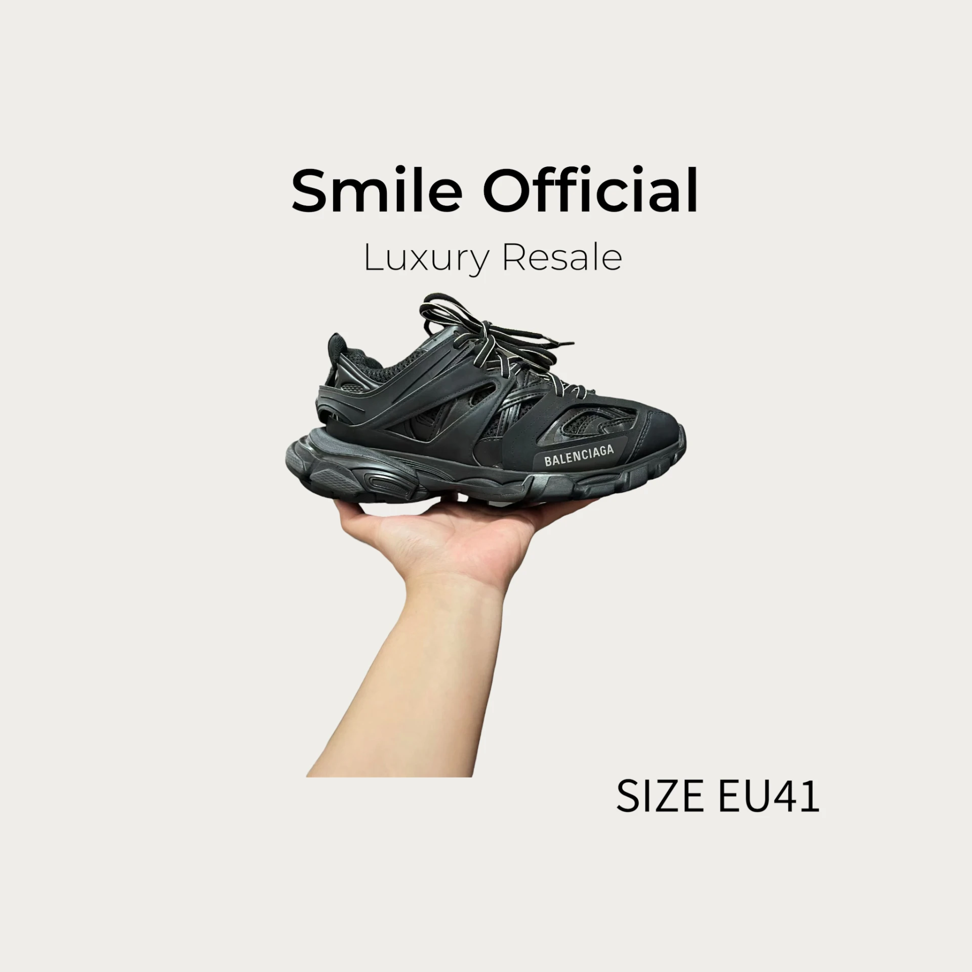 [SMILE] BALENCIAGA 巴黎世家 track 純黑