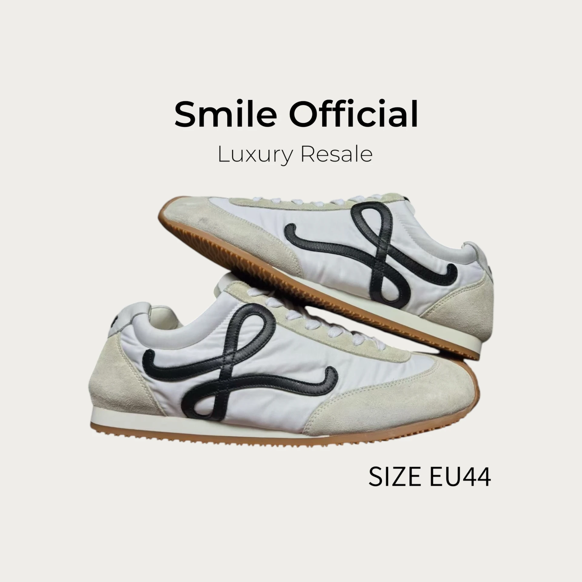 [SMILE] LOEWE RUNNER2.0 黑白生膠 休閒鞋