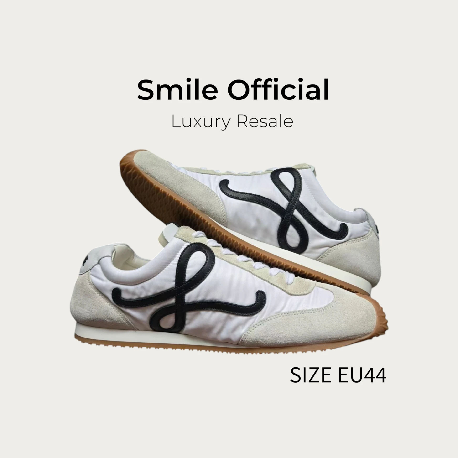 [SMILE] LOEWE RUNNER2.0 黑白生膠 休閒鞋