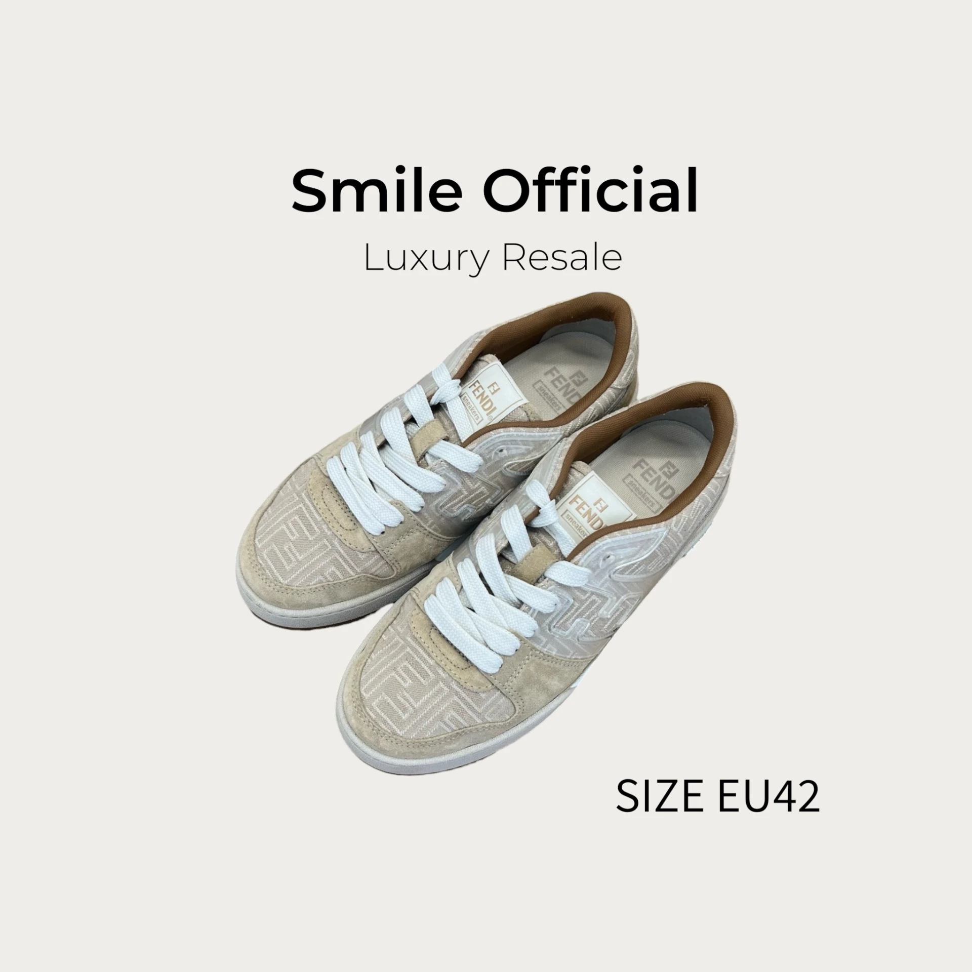 [SMILE] fendi match 米色 餅乾鞋