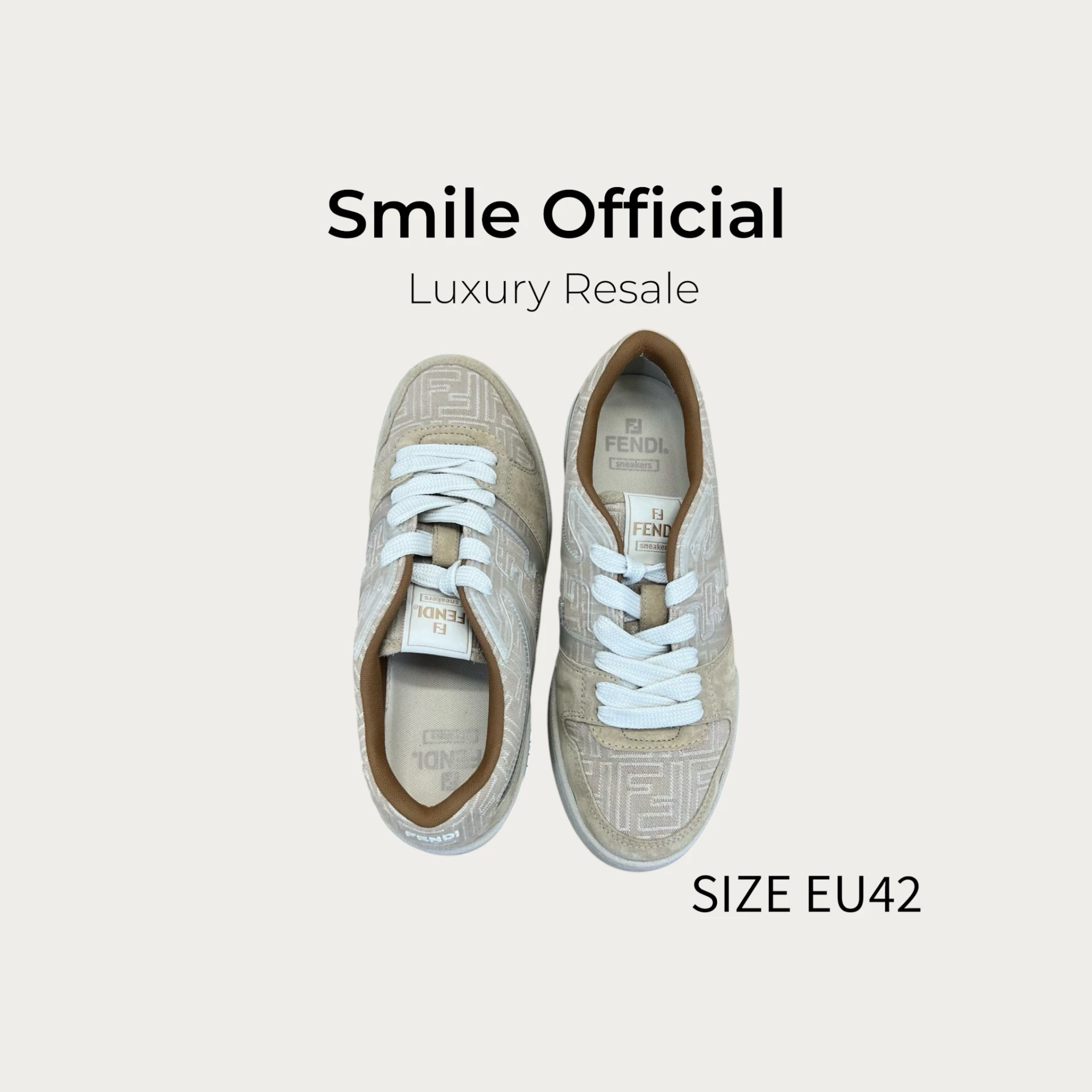 [SMILE] fendi match 米色 餅乾鞋