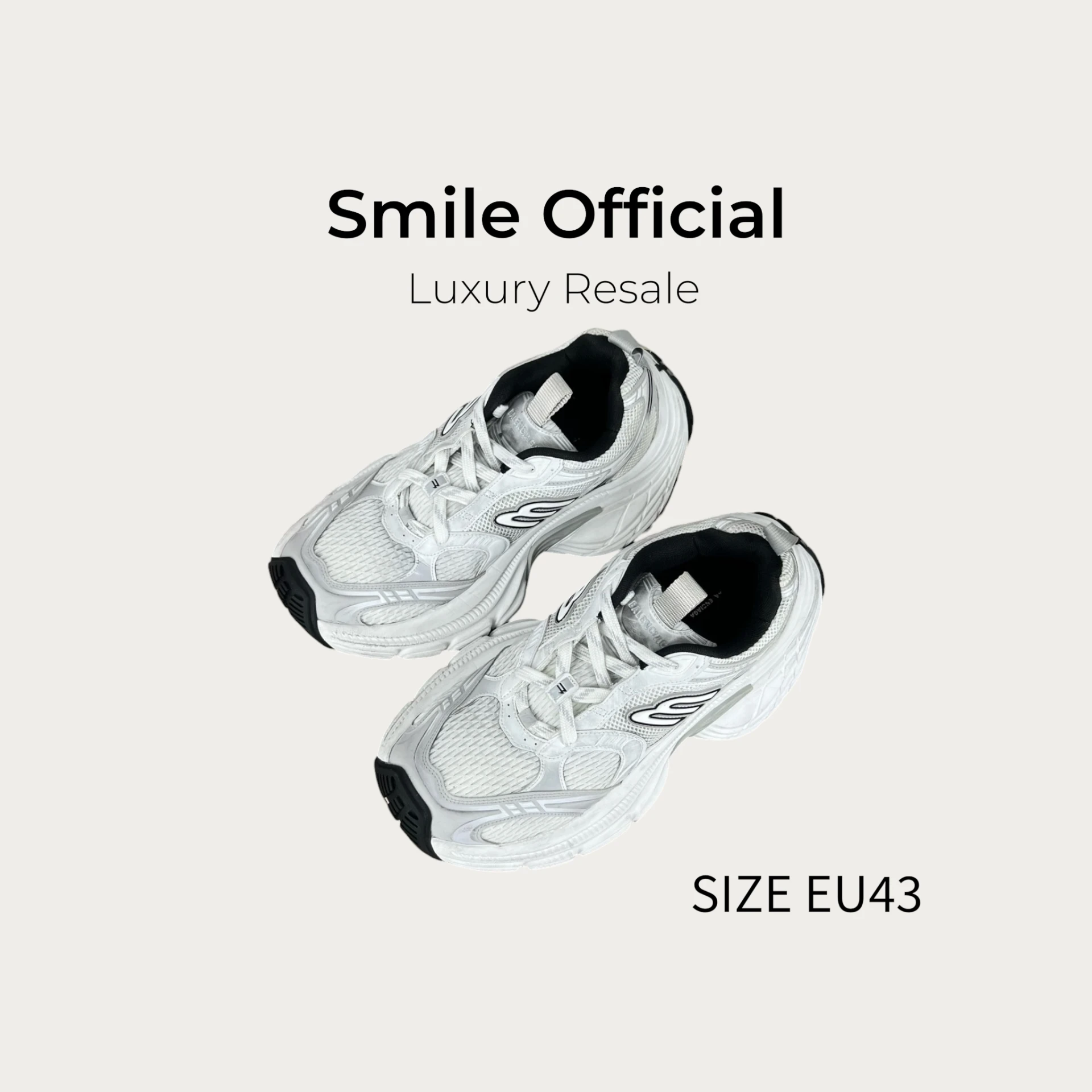 [SMILE] BALENCIAGA 巴黎世家10XL 白黑灰