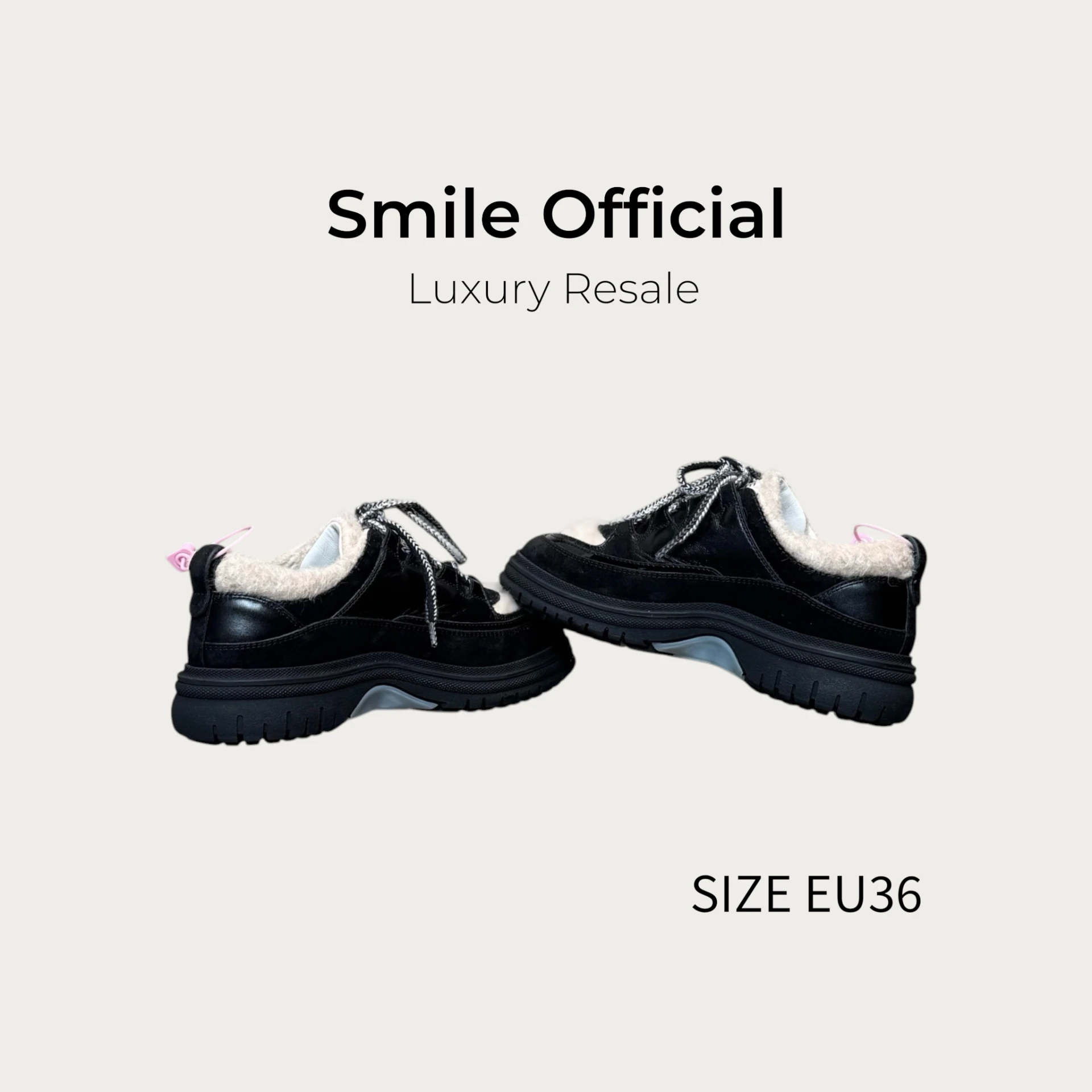 [SMILE] Chanel 香奈兒 25B 毛絨泰迪厚底休閒鞋