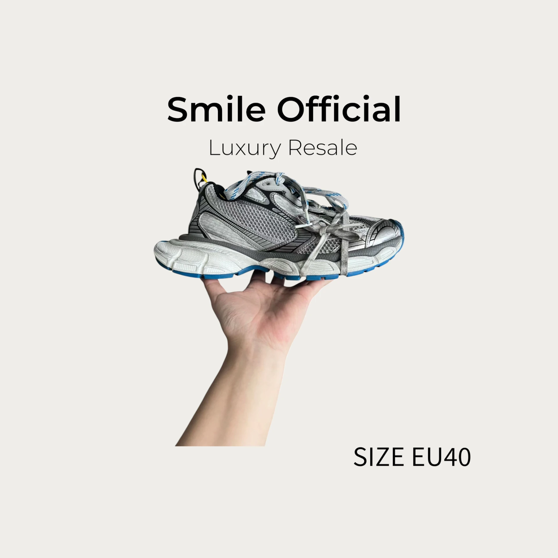 [SMILE] BALENCIAGA 巴黎世家 3xl 白藍