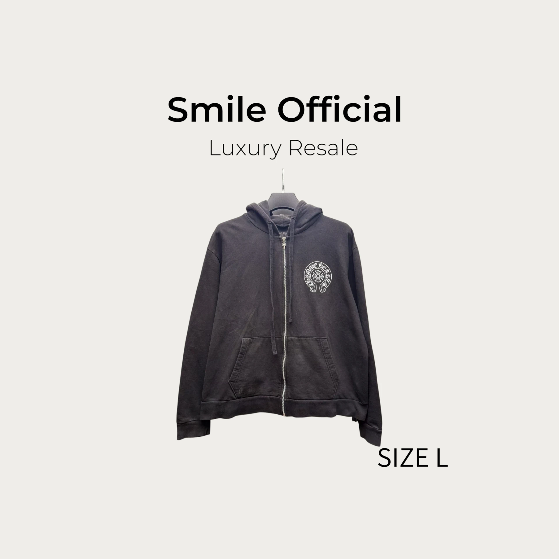 [SMILE] Chrome Hearts克羅心 Las Vegas拉斯維加斯城市限定黑色馬蹄拉鍊外套