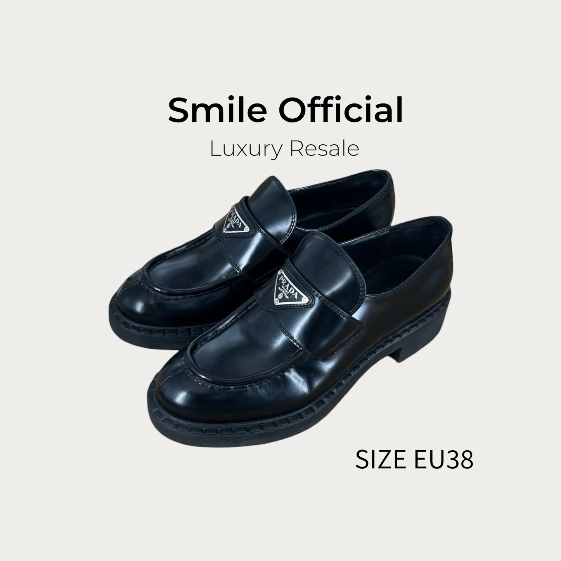 [SMILE] PRADA Chocolate樂福鞋 黑色