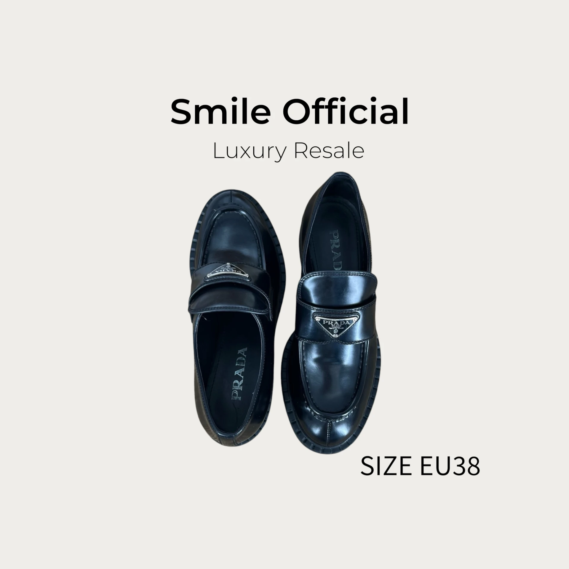 [SMILE] PRADA Chocolate樂福鞋 黑色