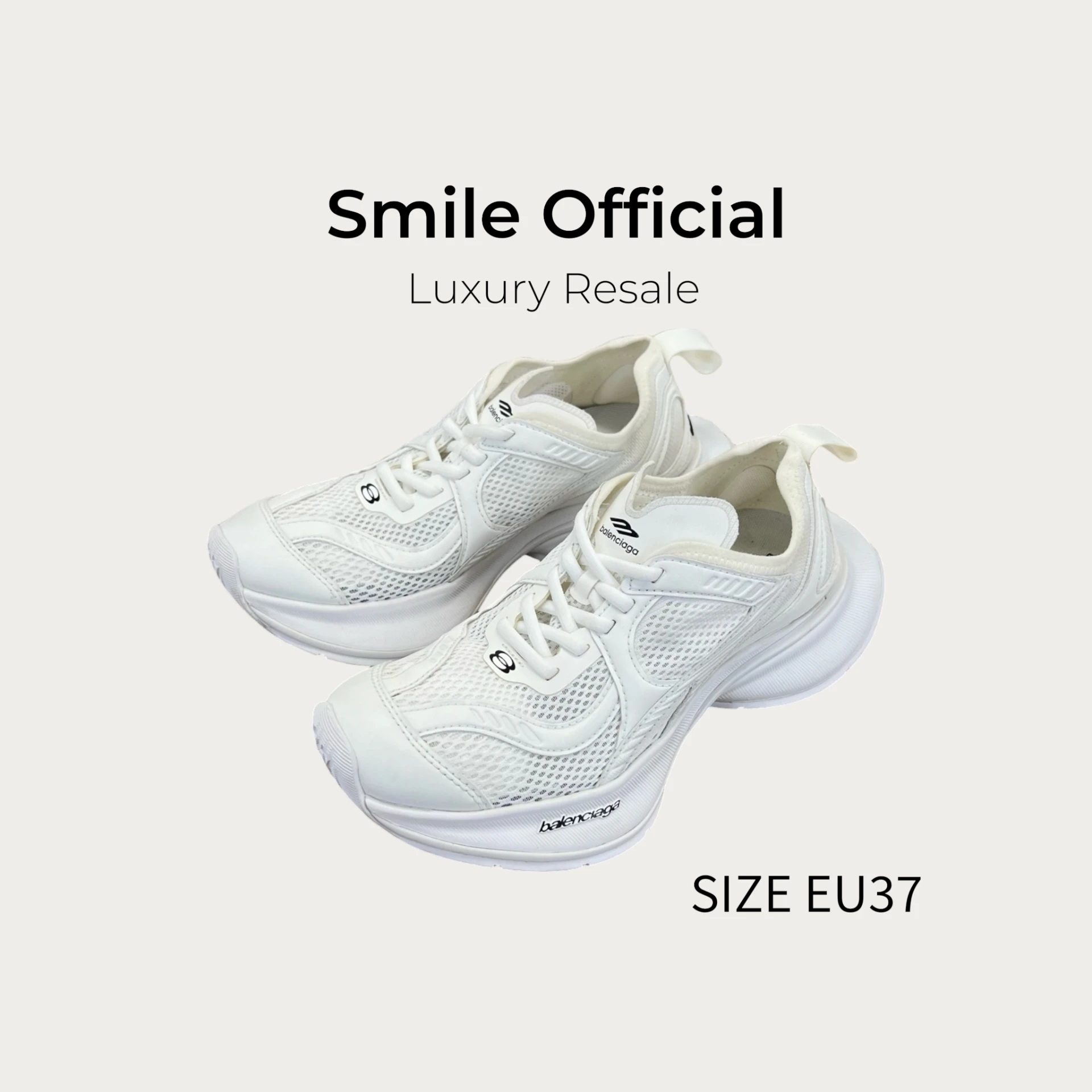 [SMILE] BALENCIAGA 巴黎世家 circuit 白  休閒鞋