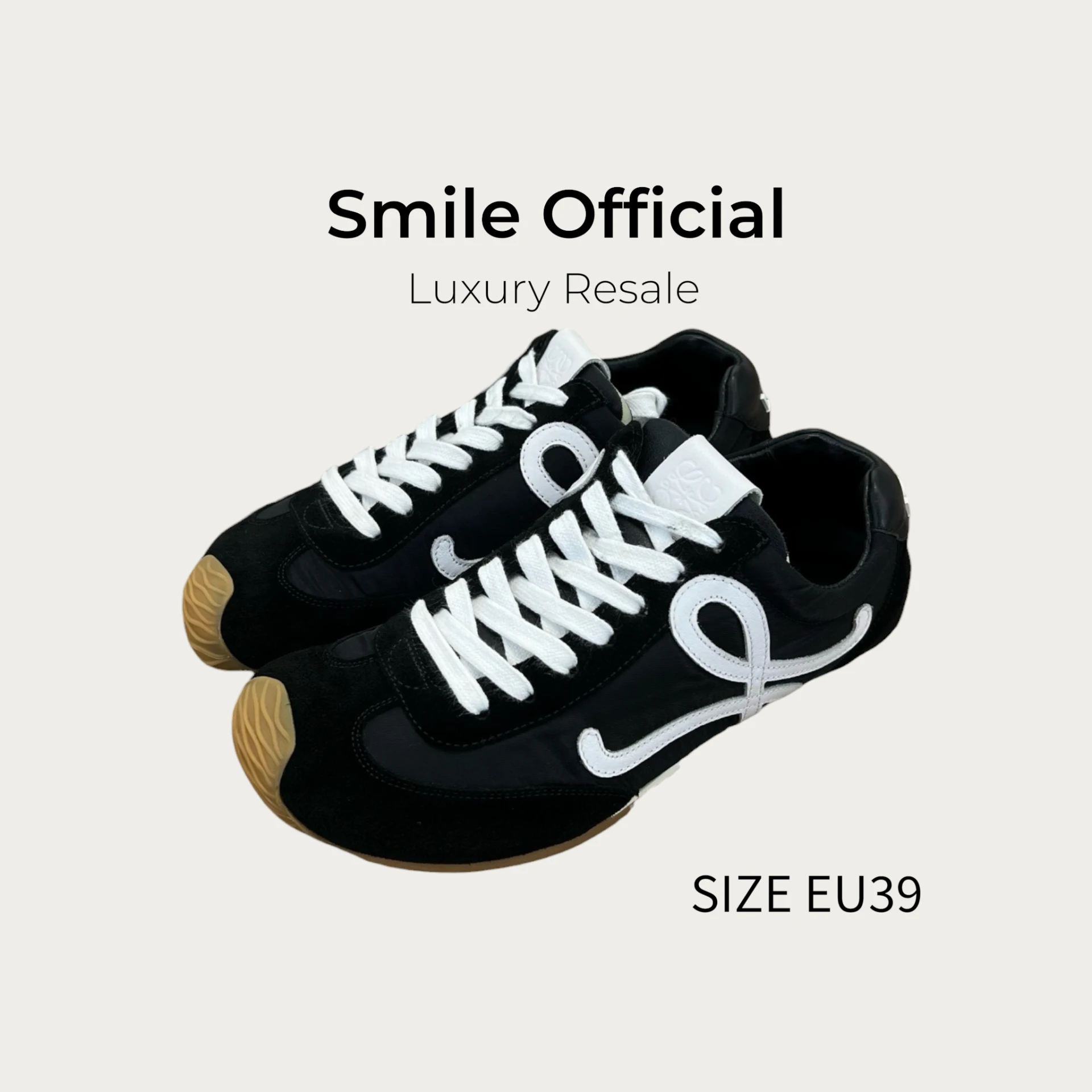 [SMILE] Loewe ballet runner2.0黑白 德訓鞋