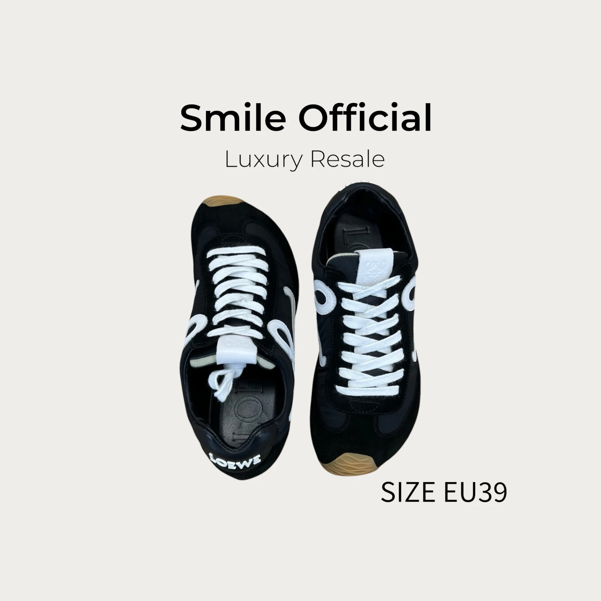 [SMILE] Loewe ballet runner2.0黑白 德訓鞋
