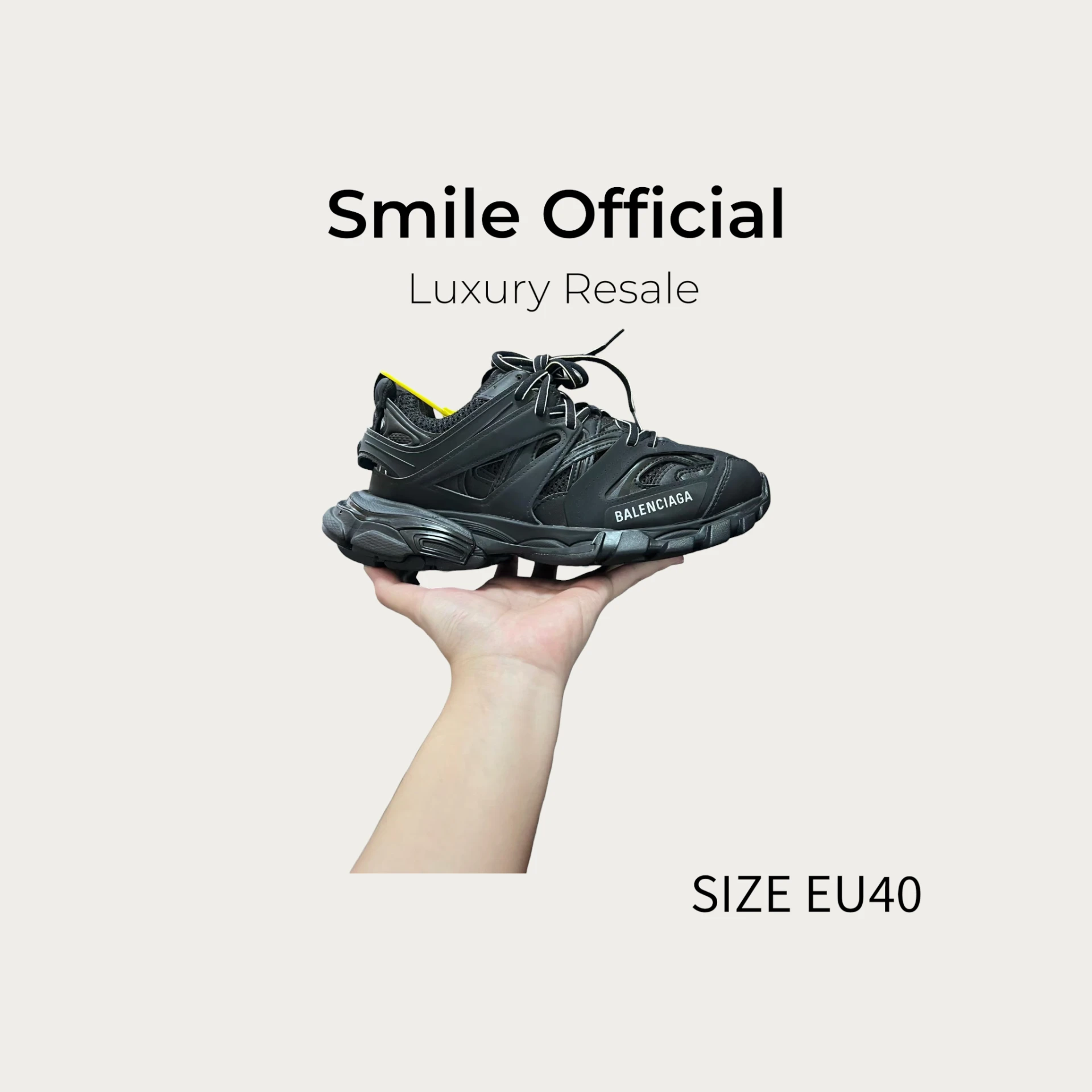 [SMILE] BALENCIAGA 巴黎世家 track 純黑