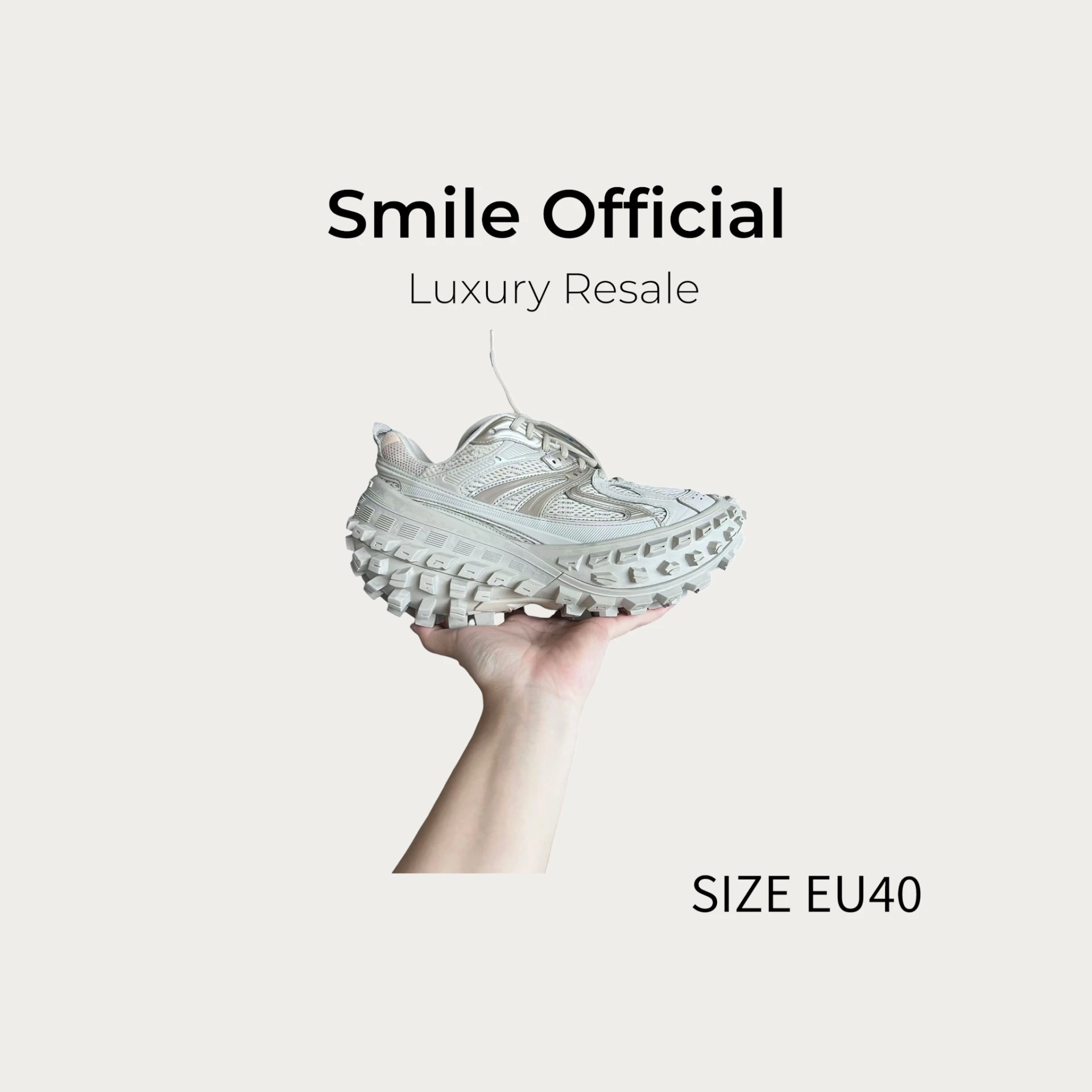 [SMILE] BALENCIAGA 巴黎世家 輪胎鞋 米色