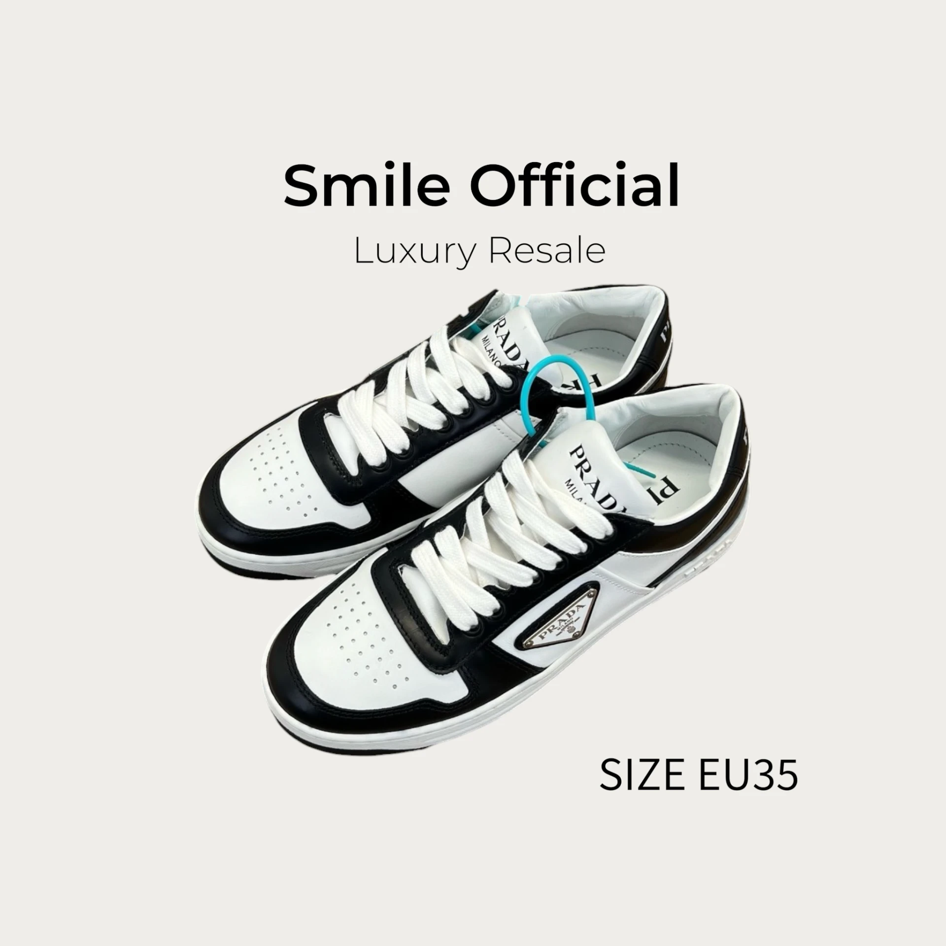 [SMILE] prada downtown 黑白板鞋