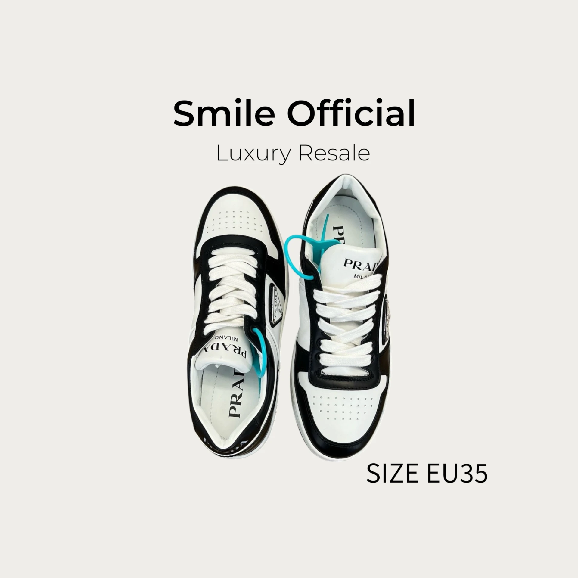 [SMILE] prada downtown 黑白板鞋