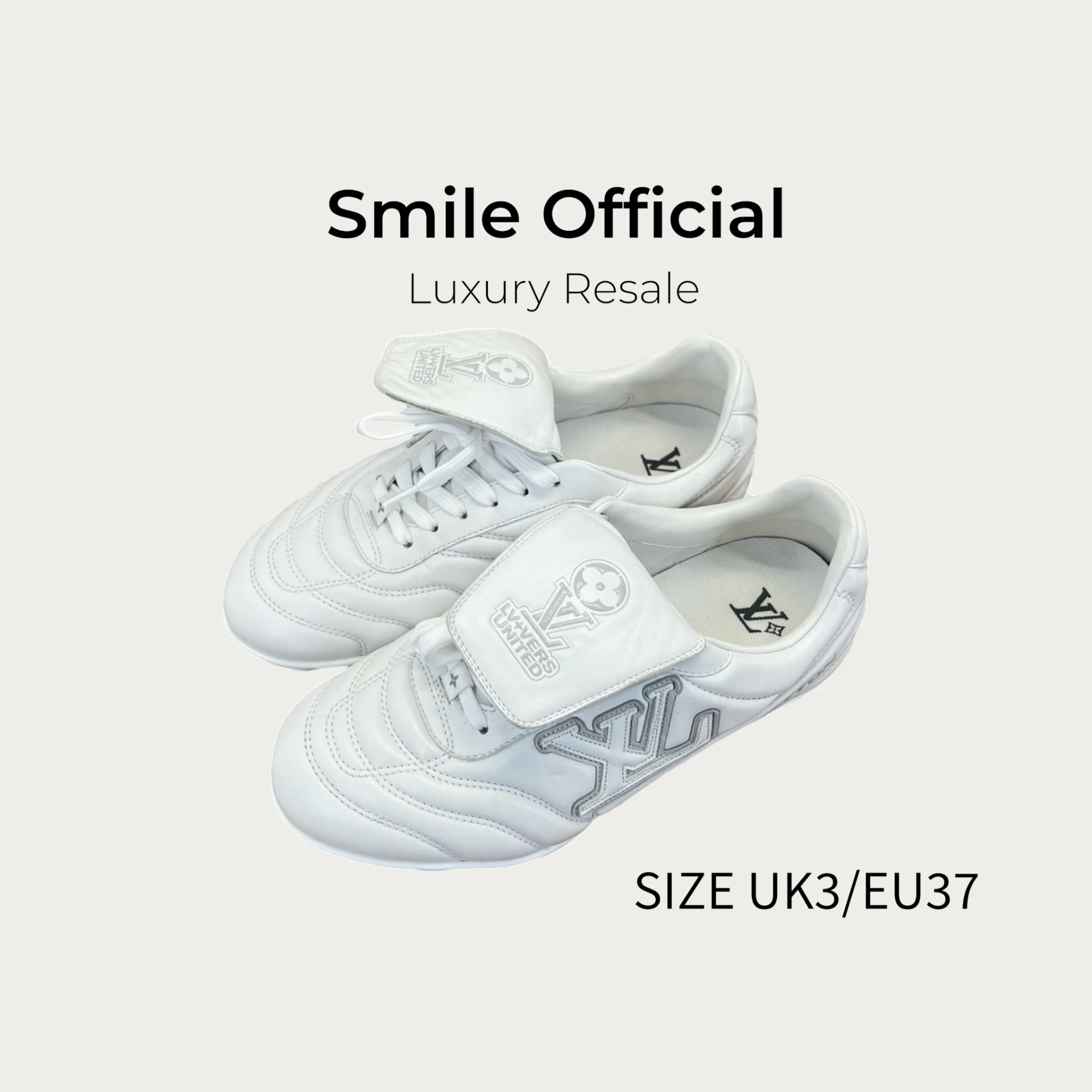 [SMILE] Louis Vuitton LV Footprint 25s 白灰 足球鞋