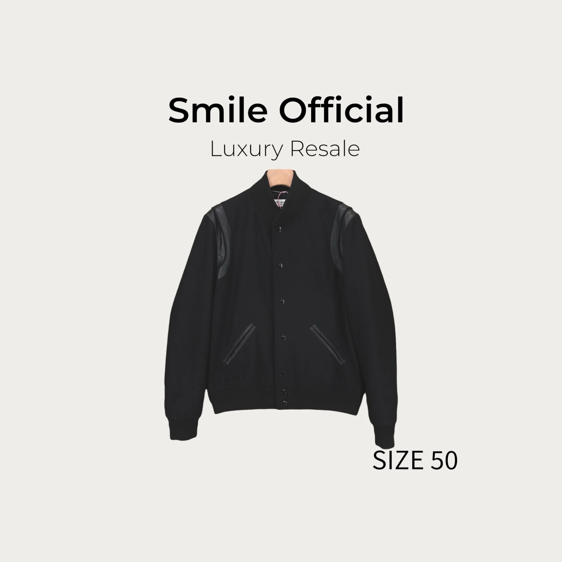 [SMILE] Saint Laurent Slp 黑武士棒球服