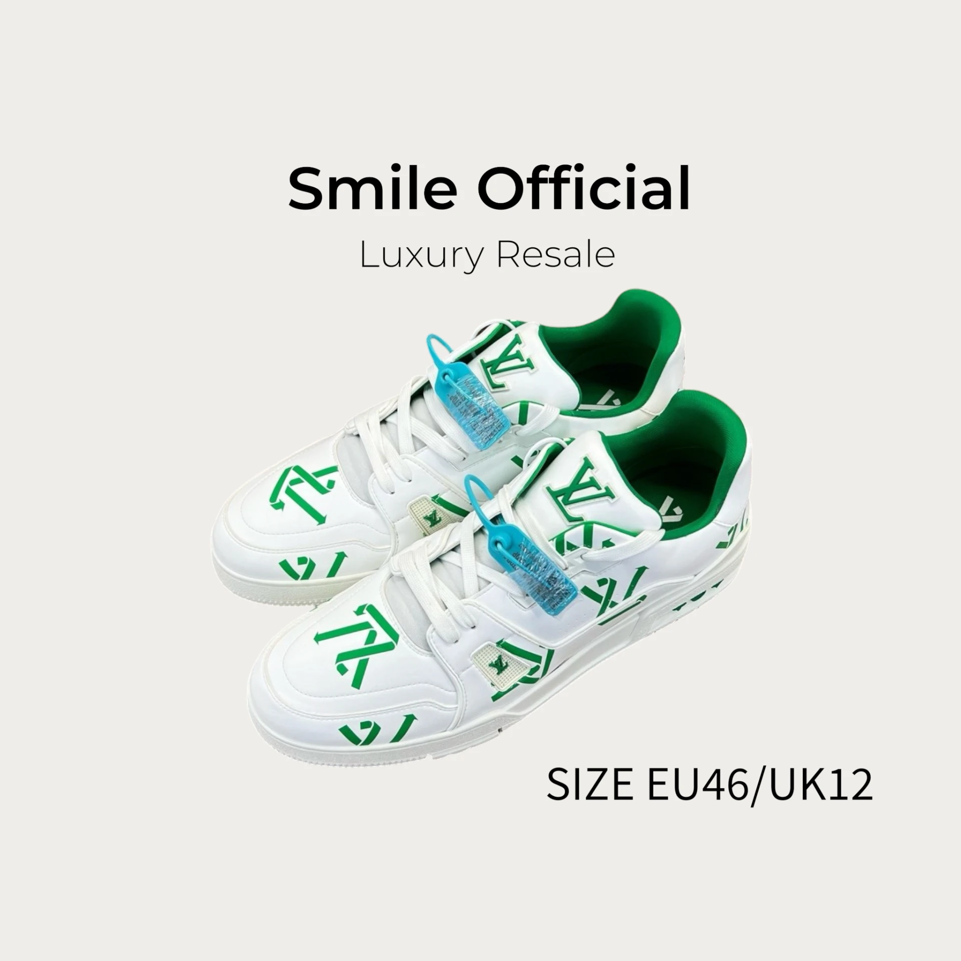 [SMILE] Louis Vuitton lv trainer 白綠