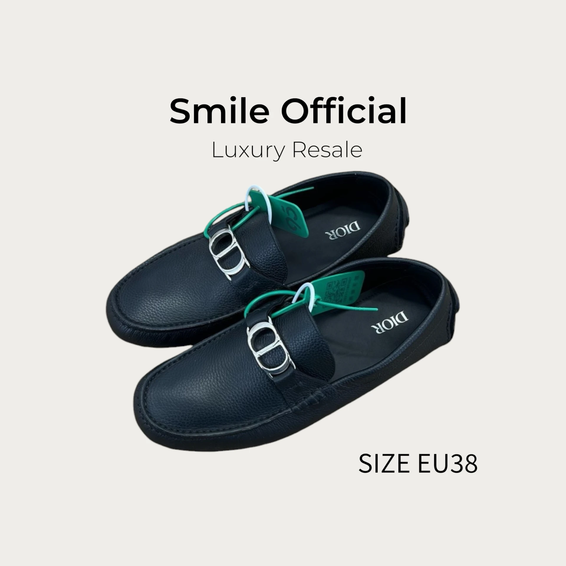 [SMILE] DIOR Odéon小牛皮 懶人鞋黑