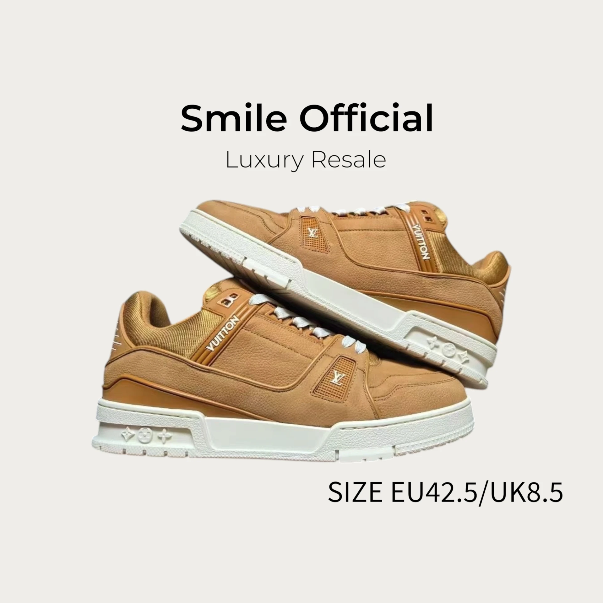 [SMILE] LOUIS VUITTON LV TRAINER 新款棕色麂皮