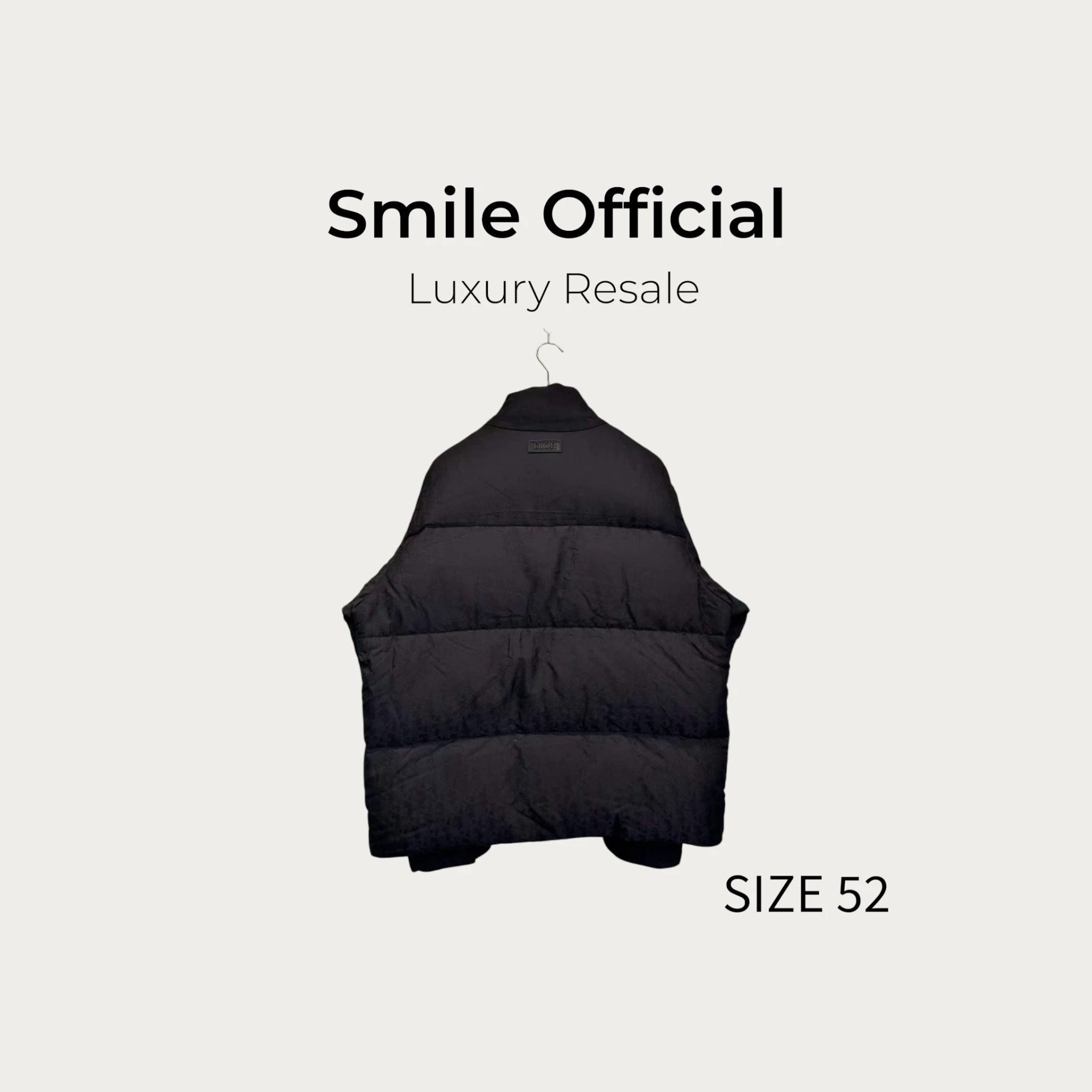[SMILE] DIOR 暗紋Oblique滿logo立領羽絨外套