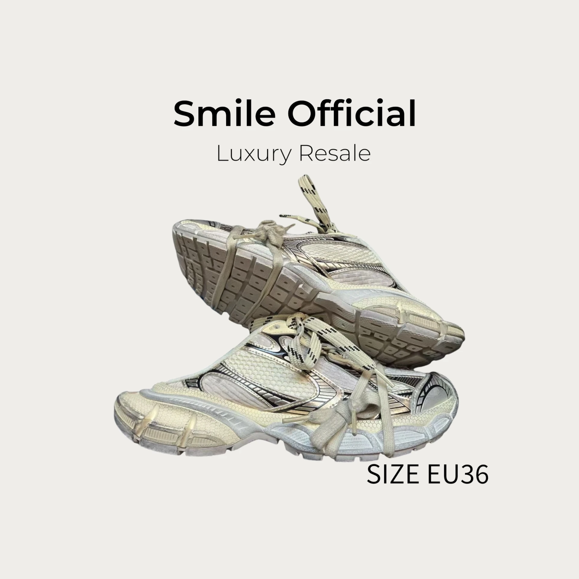 [SMILE] 巴黎世家BALENCIAGA 3XL 香檳金半拖