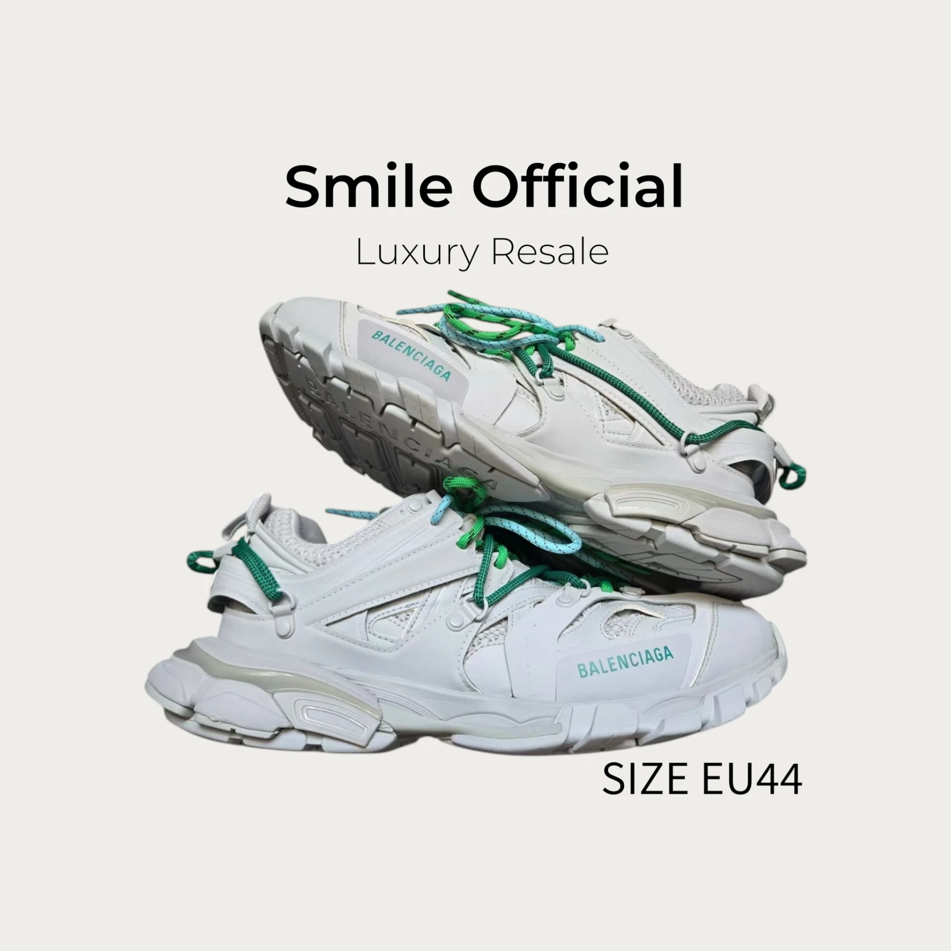 [SMILE] 巴黎世家BALENCIAGA TRACK TRAIL 白綠