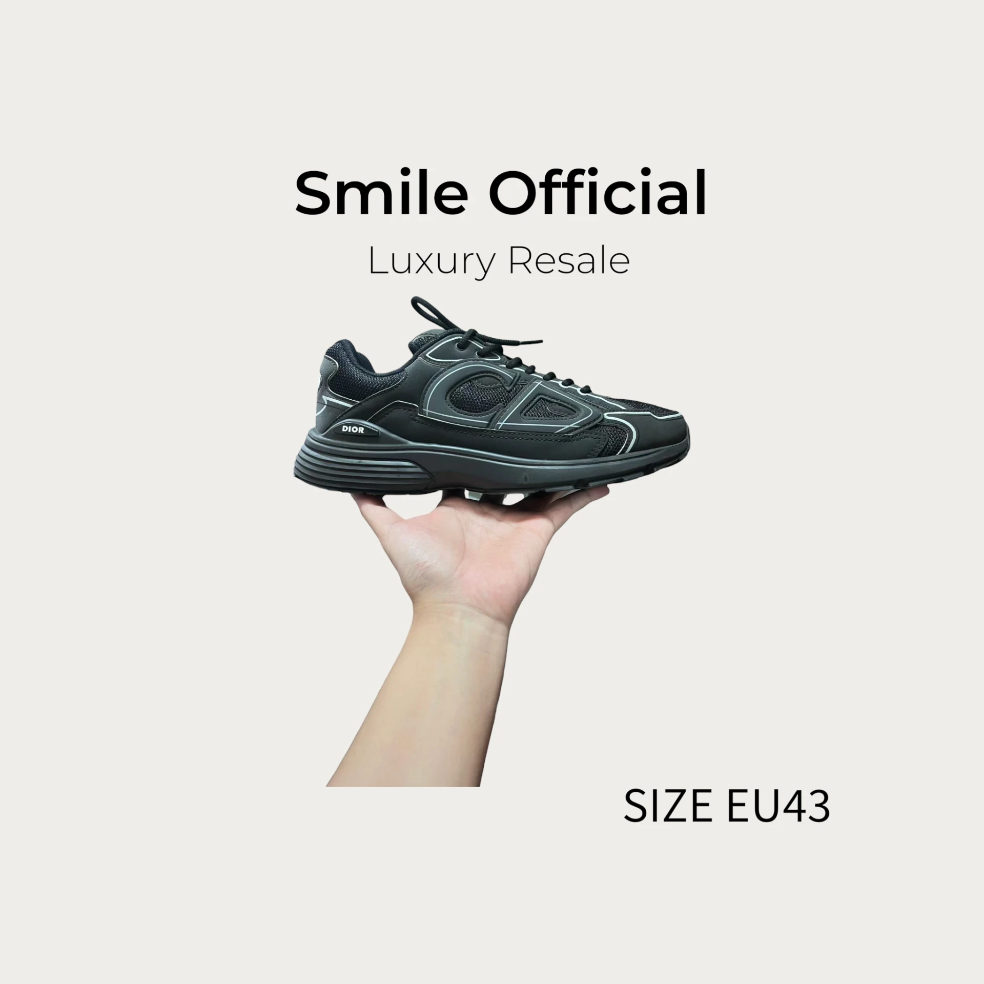 [SMILE]dior b30 黑色 休閒鞋