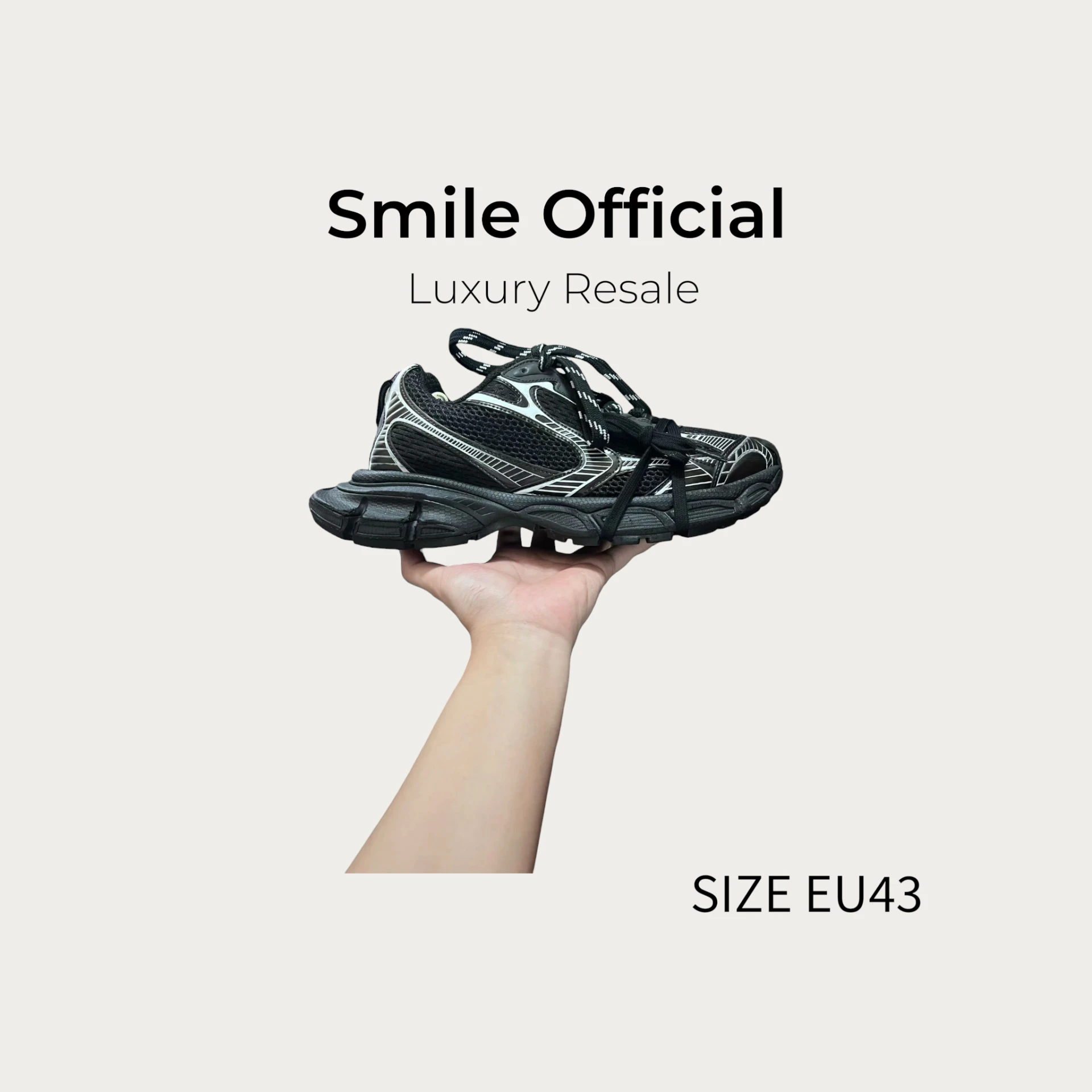 [SMILE]BALENCIAGA 巴黎世家 3xl 黑銀