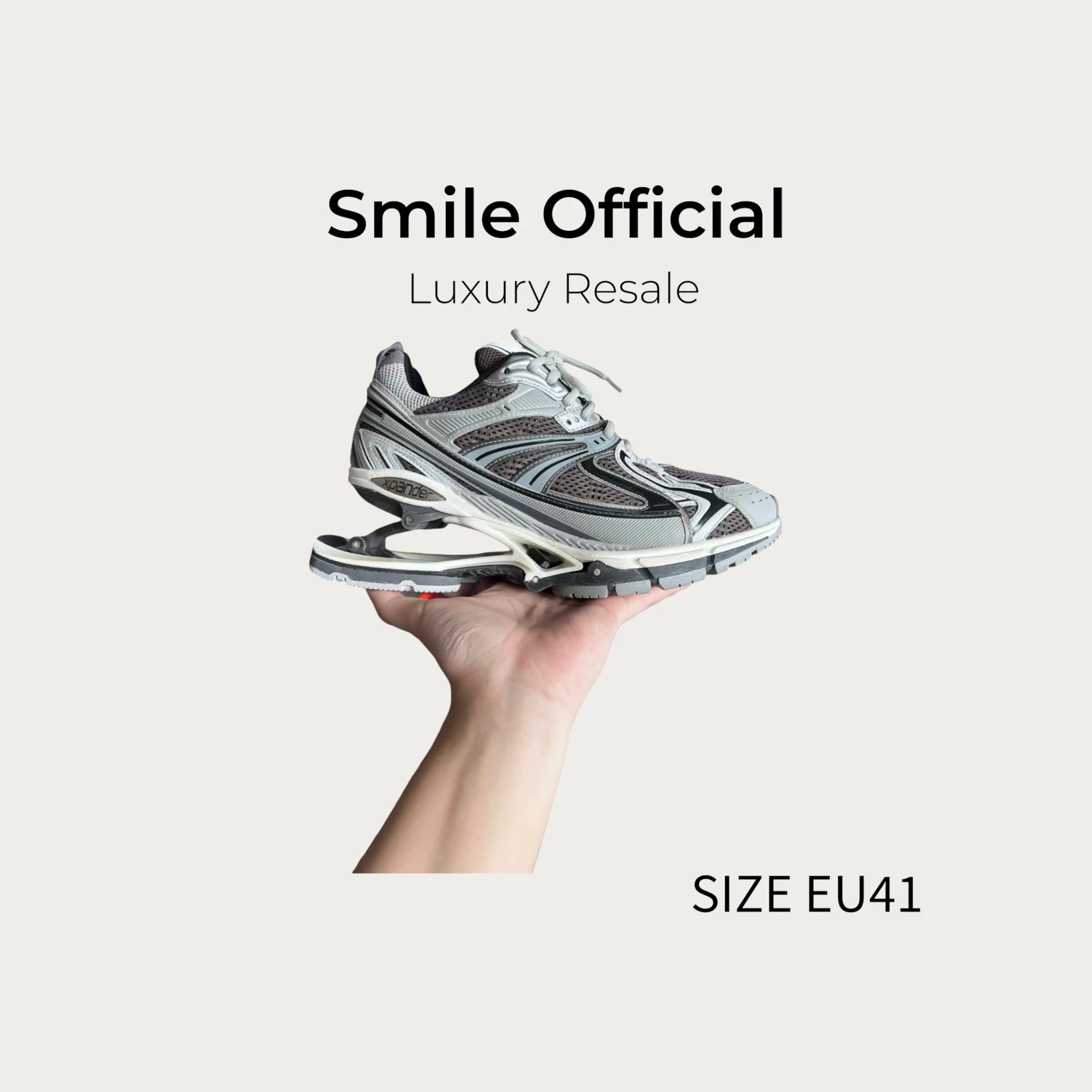 [SMILE]BALENCIAGA 巴黎世家 X-Pander 彈簧鞋 灰色