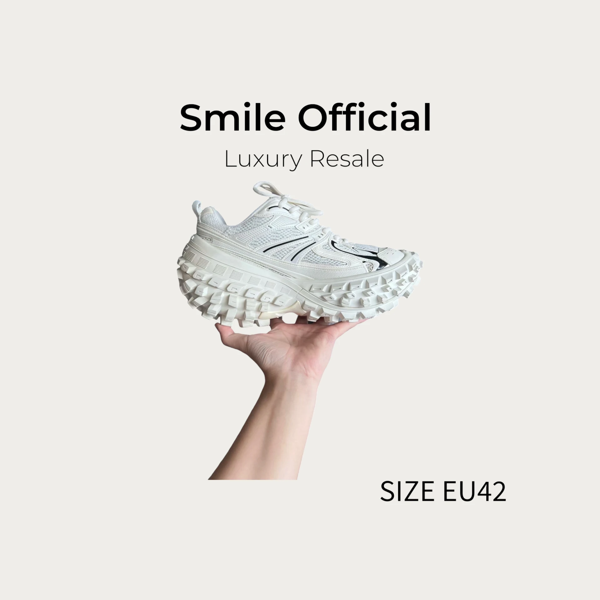 [SMILE]BALENCIAGA 巴黎世家 輪胎鞋 白色