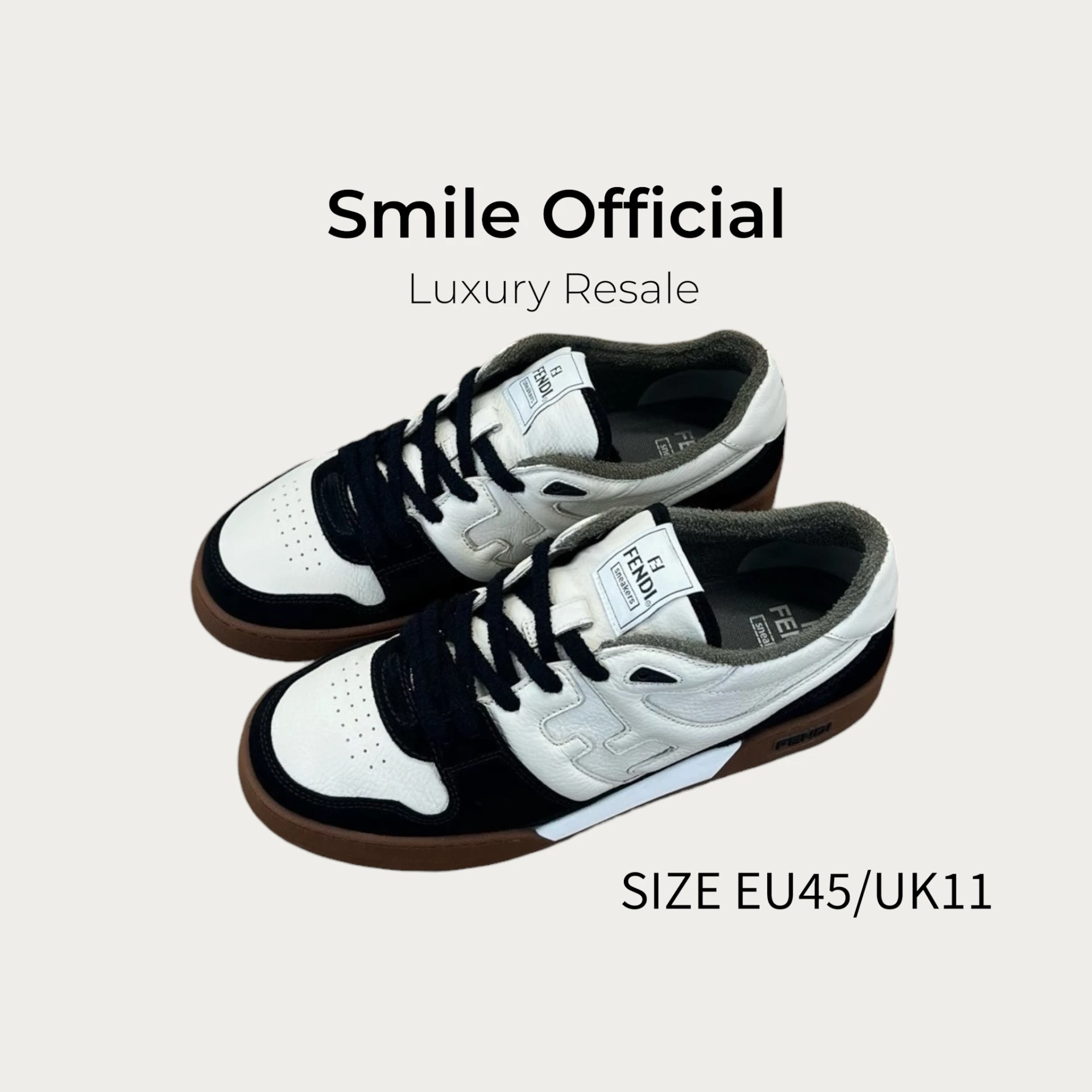 [SMILE] fendi match 黑白 板鞋