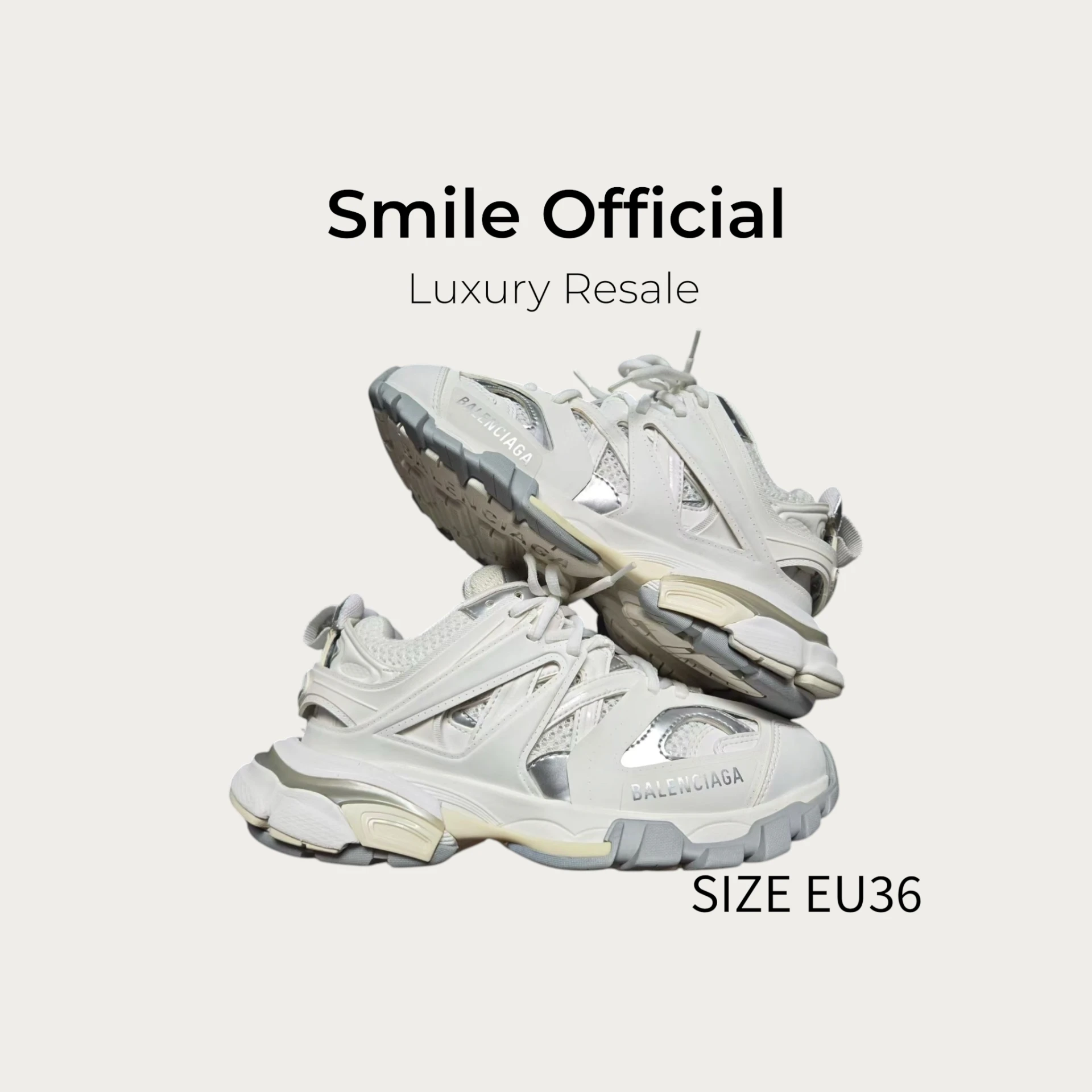 [SMILE] 巴黎世家BALENCIAGA TRACK 灰白
