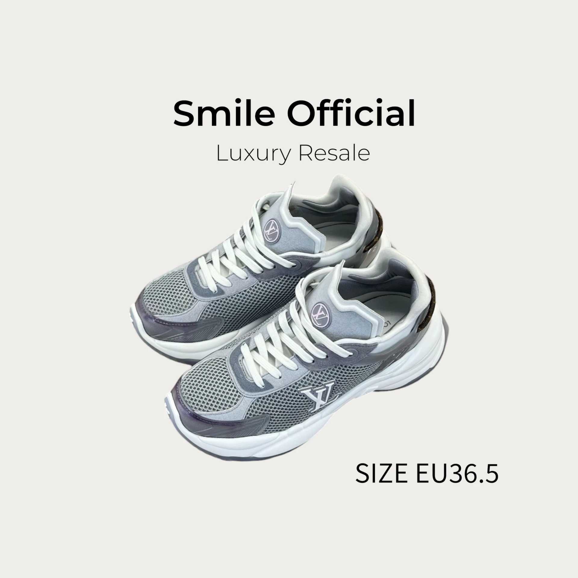 [SMILE] Louis Vuitton lv run55 白紫色 運動鞋