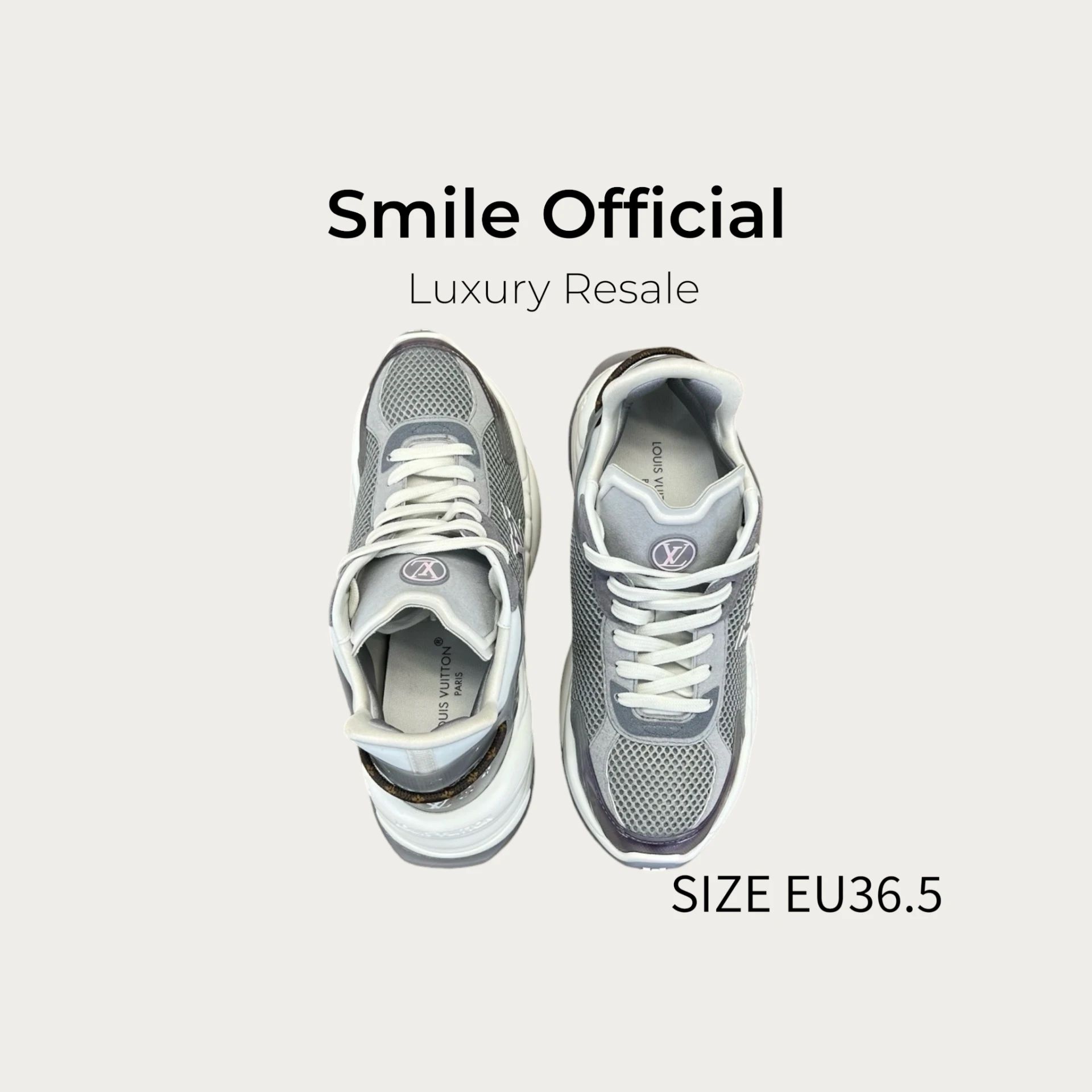 [SMILE] Louis Vuitton lv run55 白紫色 運動鞋
