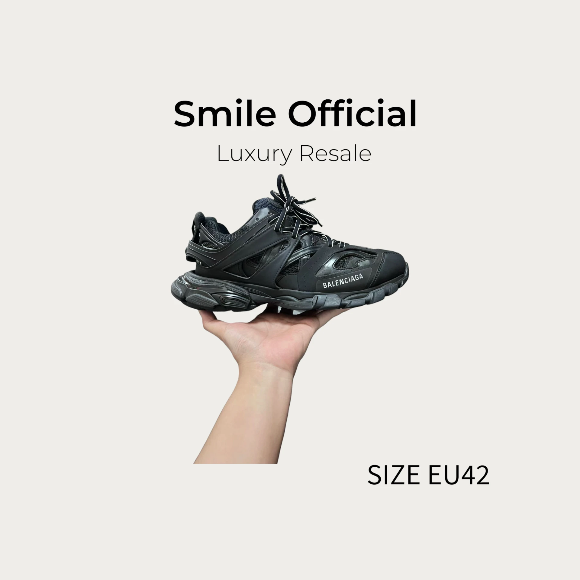 [SMILE] BALENCIAGA 巴黎世家 track 純黑