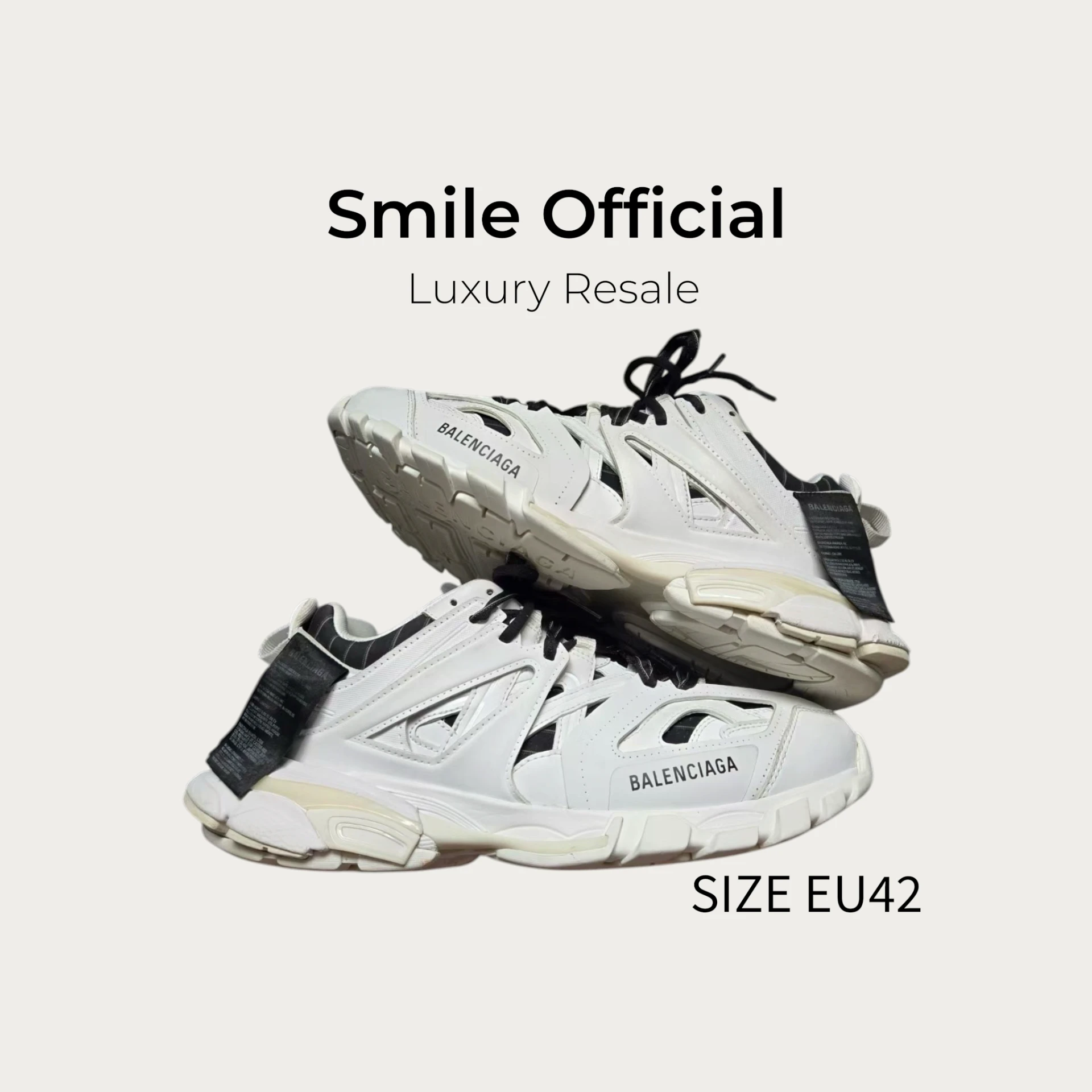 [SMILE] 巴黎世家BALENCIAGA TRACK SHIRT 黑白