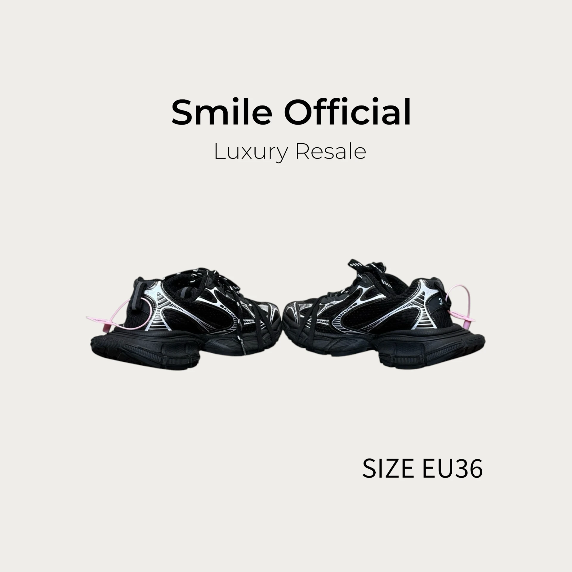 [SMILE] 巴黎世家Balenciaga 3XL 黑銀做舊老爹鞋