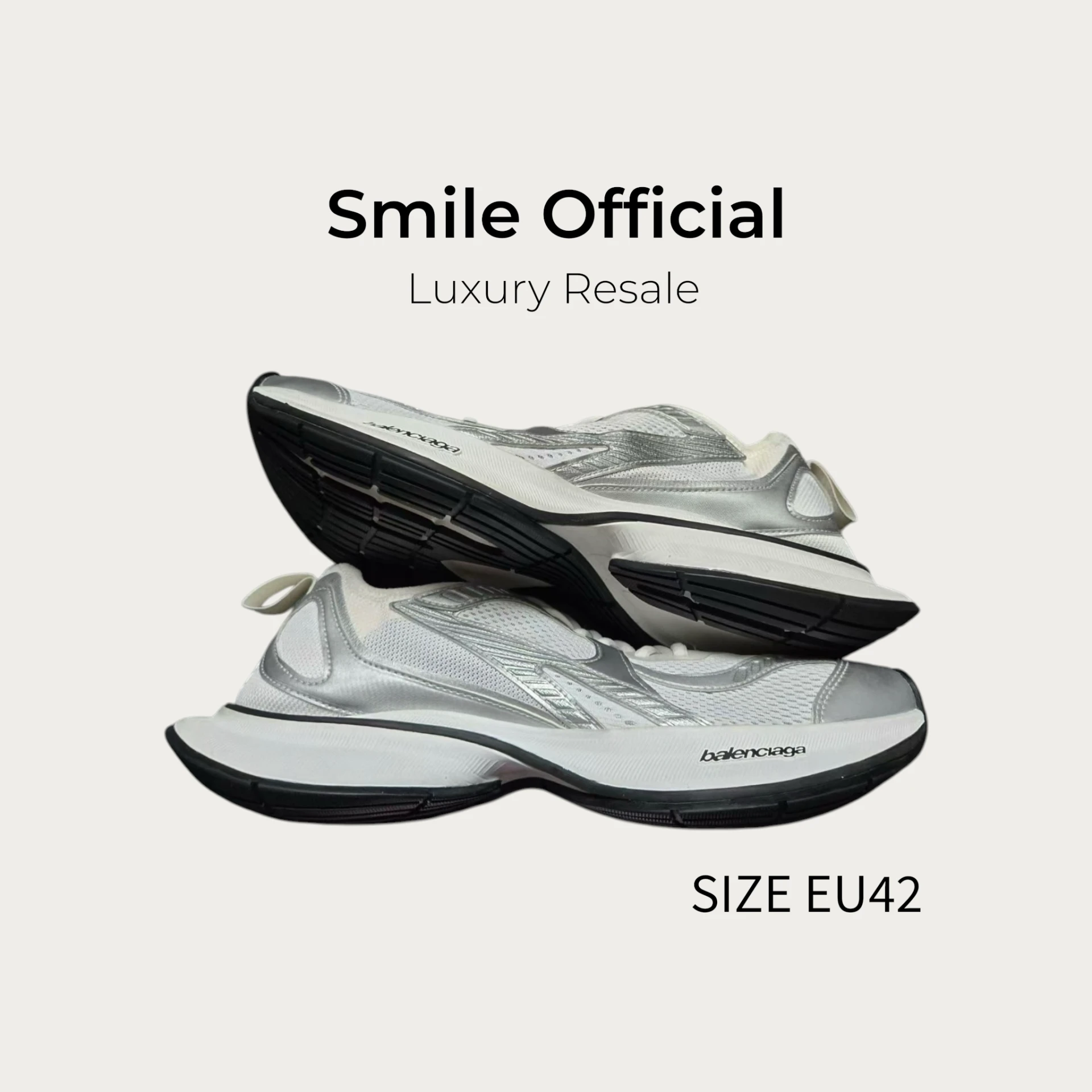 [SMILE] 巴黎世家BALENCIAGA CIRCUIT 灰白 休閒鞋