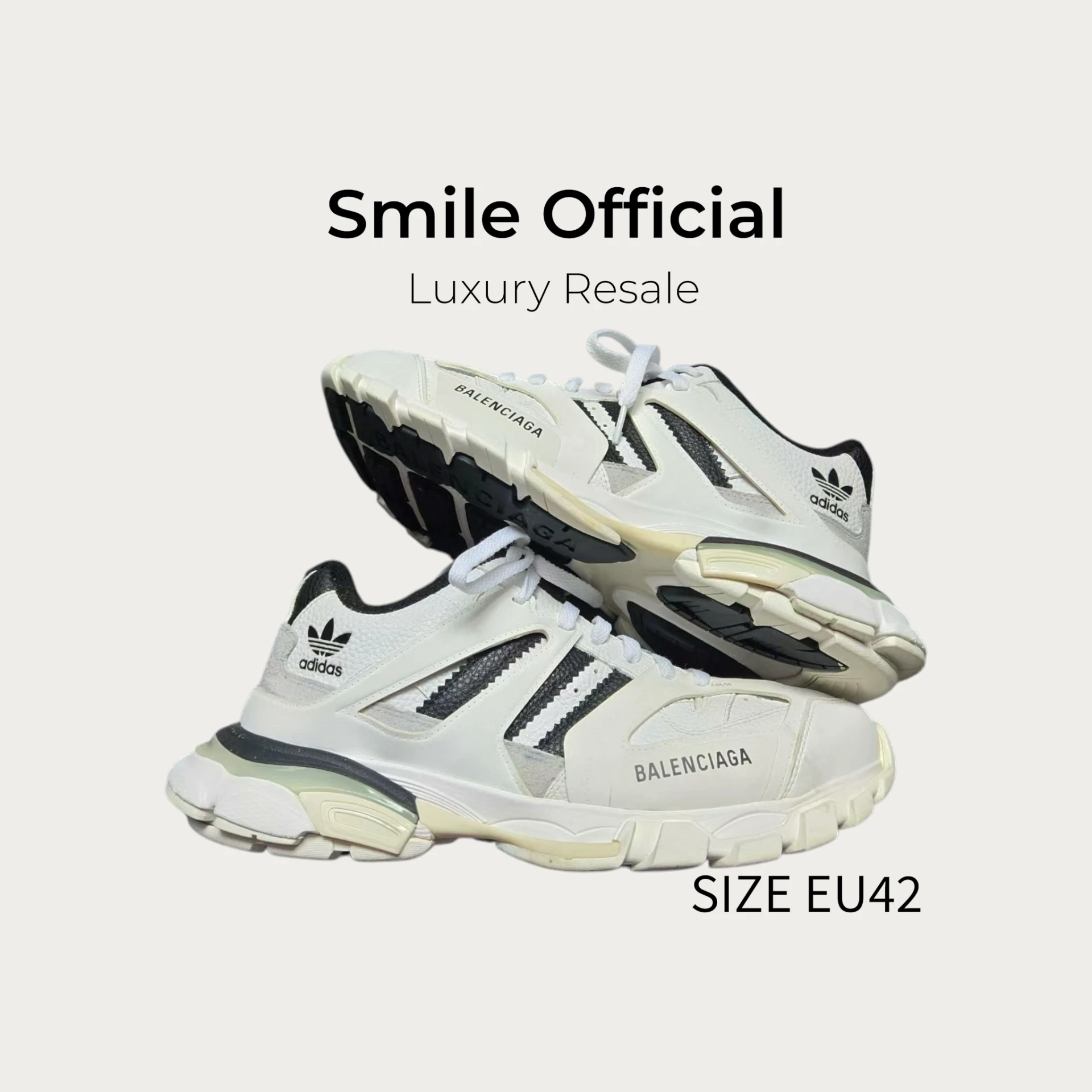 [SMILE] 巴黎世家BALENCIAGA ADIDAS聯名 TRACK 黑白