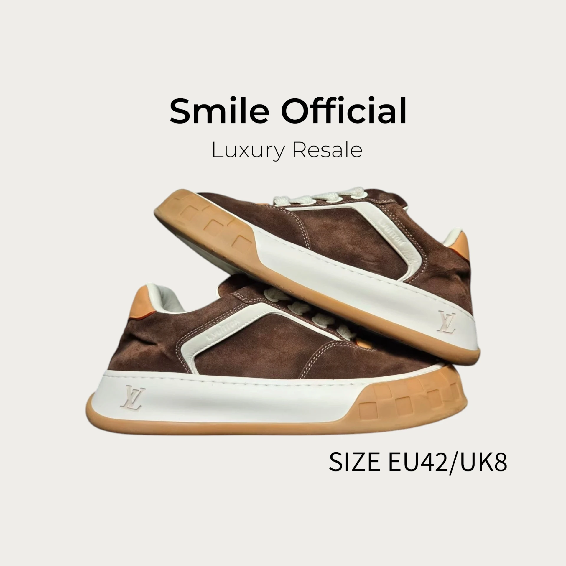 [SMILE] LOUIS VUITTON LV TILTED 白棕餅乾鞋